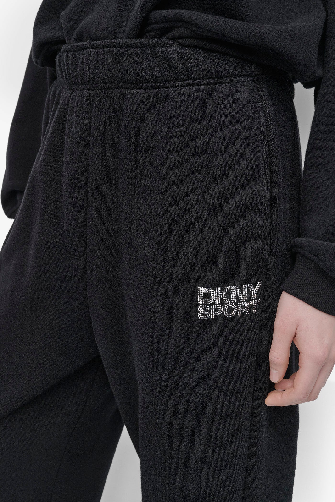 DKNY SPORT RHINESTONE LOGO SUPER HIGH RISE STRAIGHT VIEW 4 | Sport Essentials