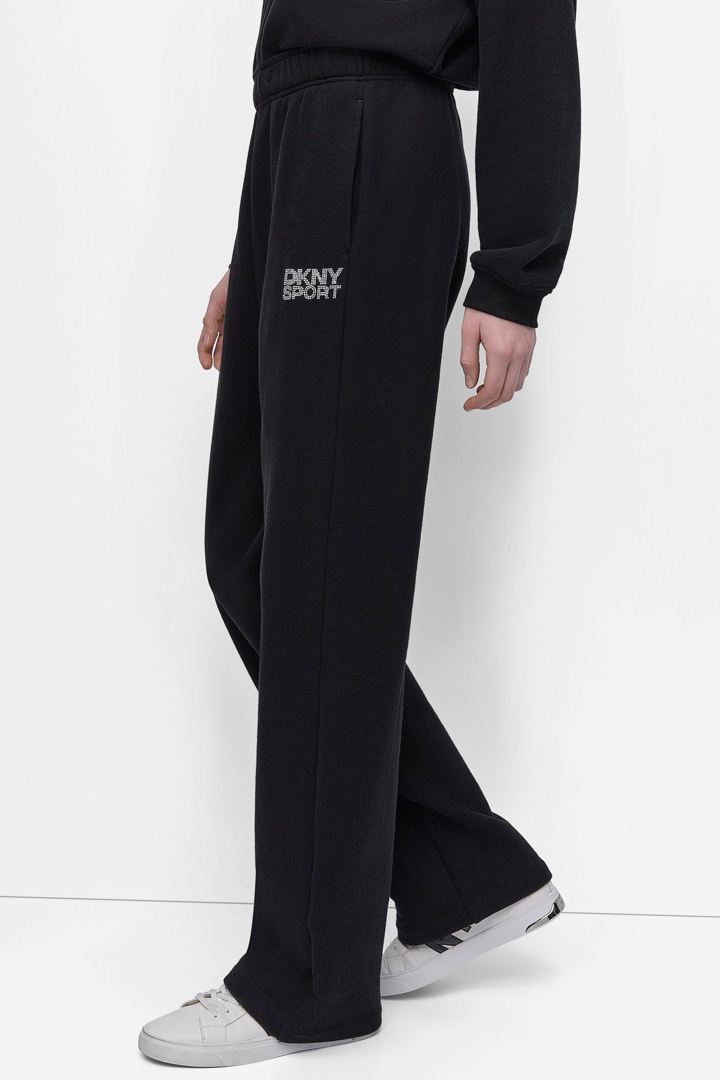 DKNY SPORT RHINESTONE LOGO SUPER HIGH RISE STRAIGHT VIEW 3 | Sport Essentials