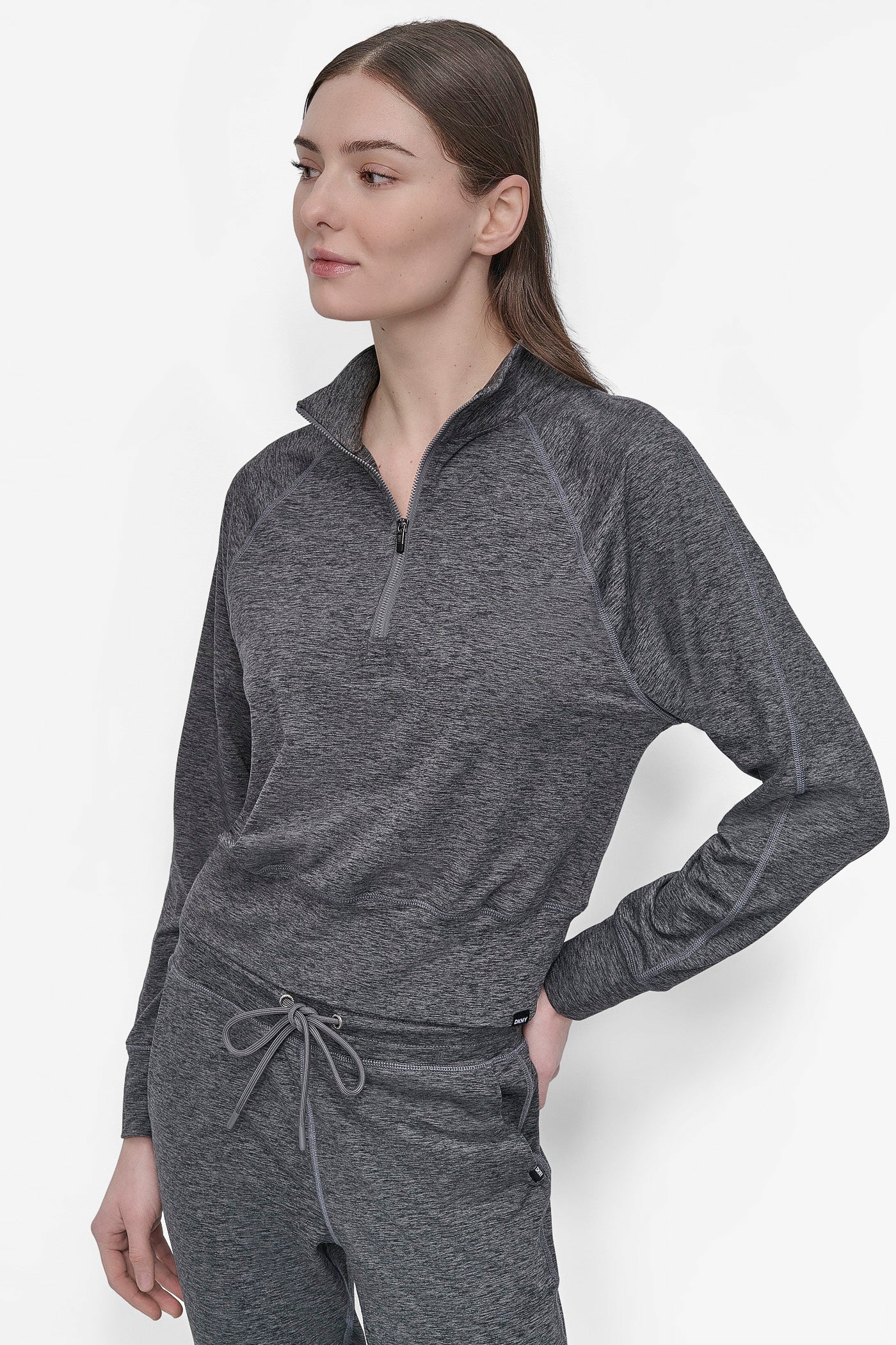 HALF-ZIP SWEATER VIEW 3 | DKNY Sport