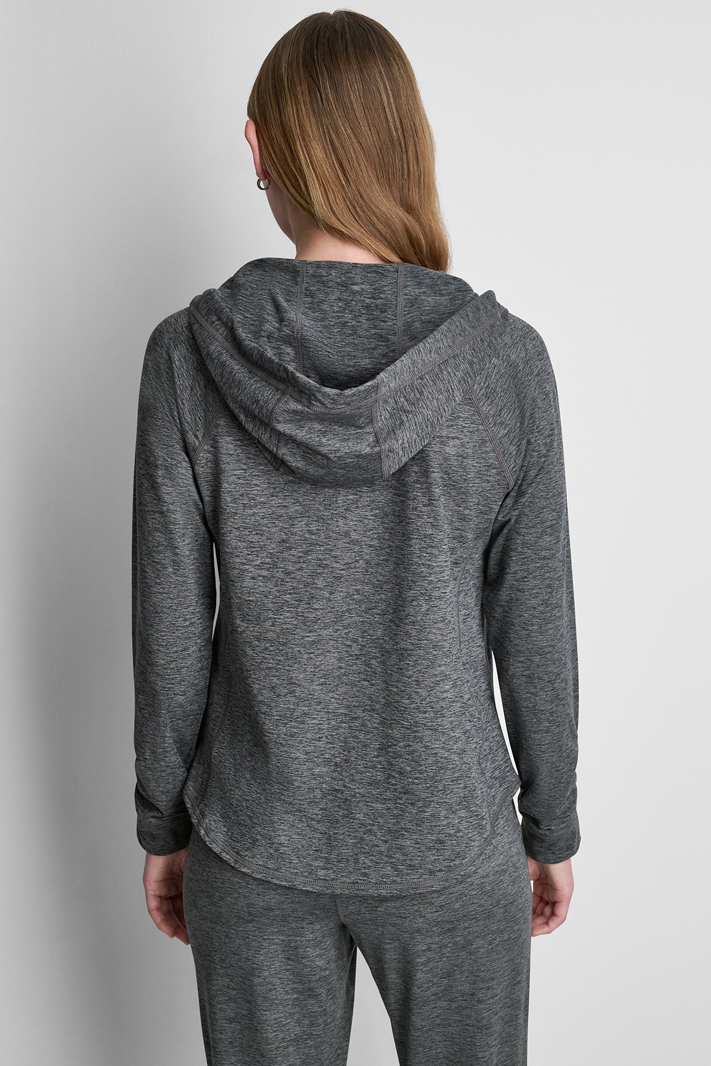 SPACEDYE RAGLAN FULL-ZIP HOODIE VIEW 3 | New Arrivals