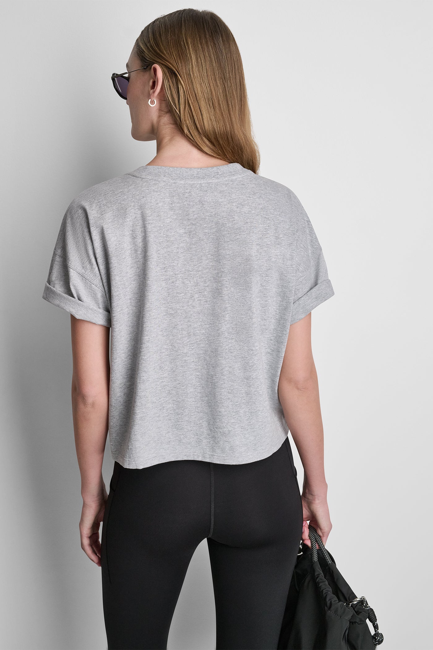 RHINESTONE GRAFFITI LOGO TEE VIEW 3 | DKNY Sport