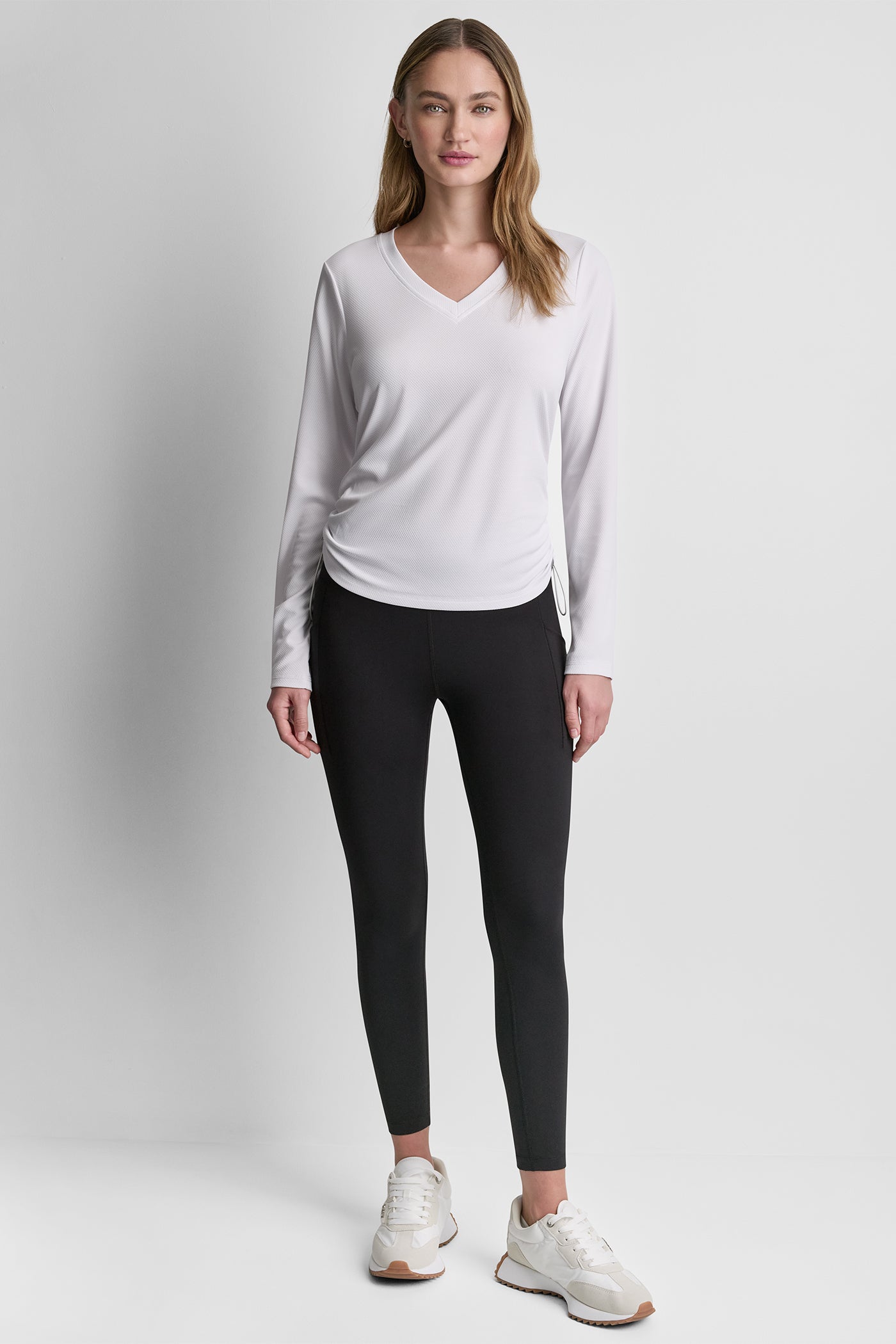 LONG SLEEVE V-NECK TECH TEE VIEW 5 | Summer Collection