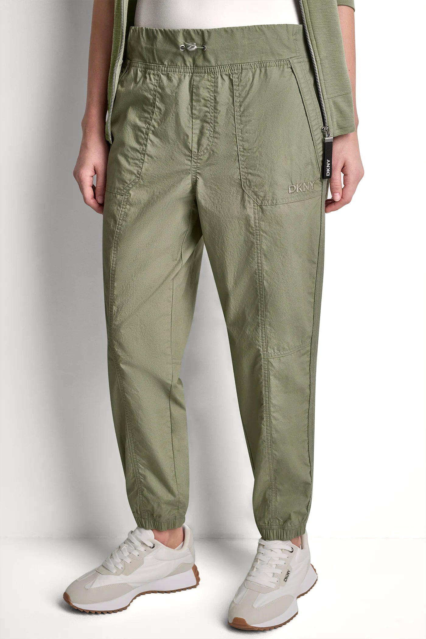 Bay Leaf HIGH-RISE SLIM UTILITY JOGGER, BACK VIEW | Pants & Denim