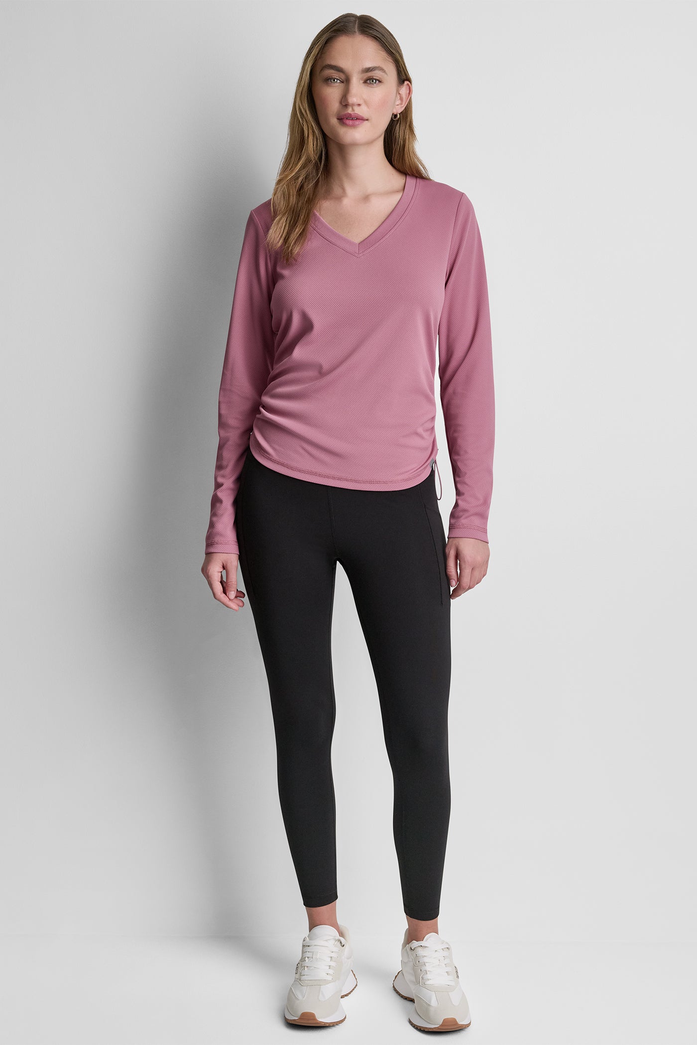 LONG SLEEVE V-NECK TECH TEE VIEW 5 | Summer Collection