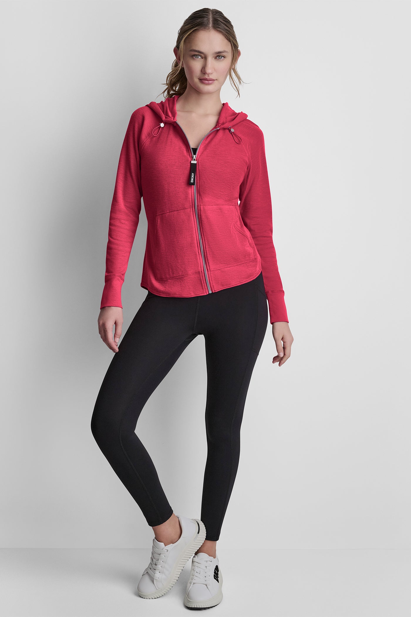 Punch MINI WAFFLE FULL-ZIP HOODIE, VIEW 2 | MUST-HAVES