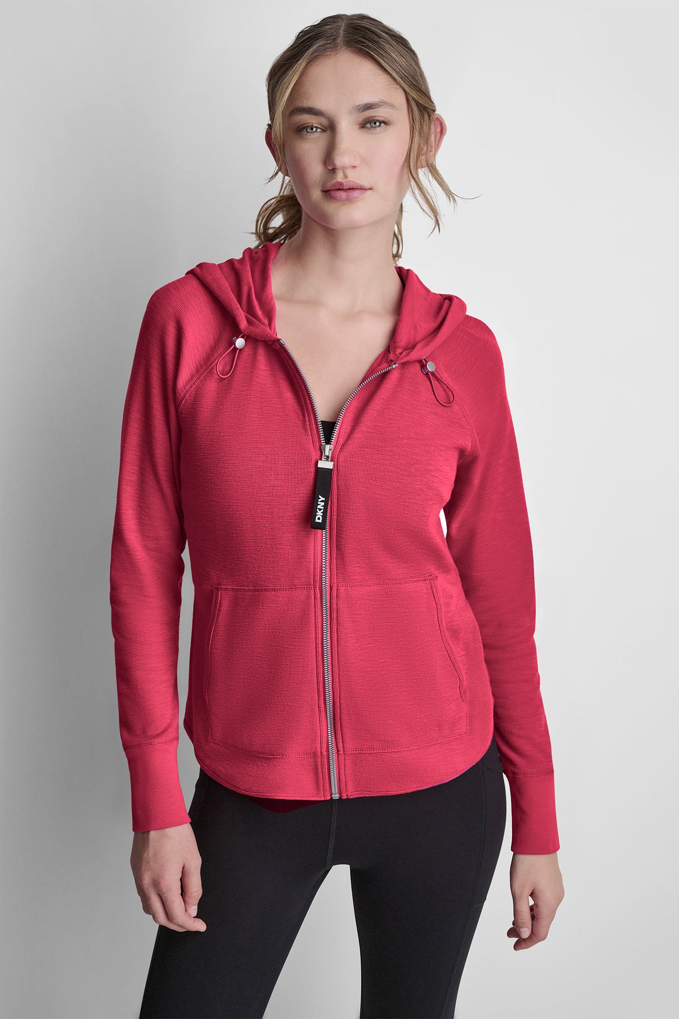 MINI WAFFLE FULL-ZIP HOODIE VIEW 6 | MUST-HAVES