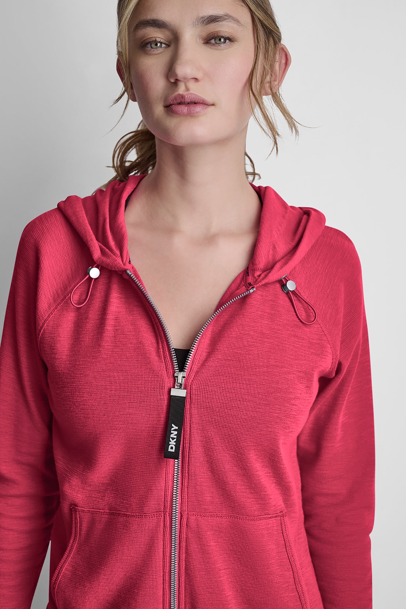 MINI WAFFLE FULL-ZIP HOODIE VIEW 7 | MUST-HAVES