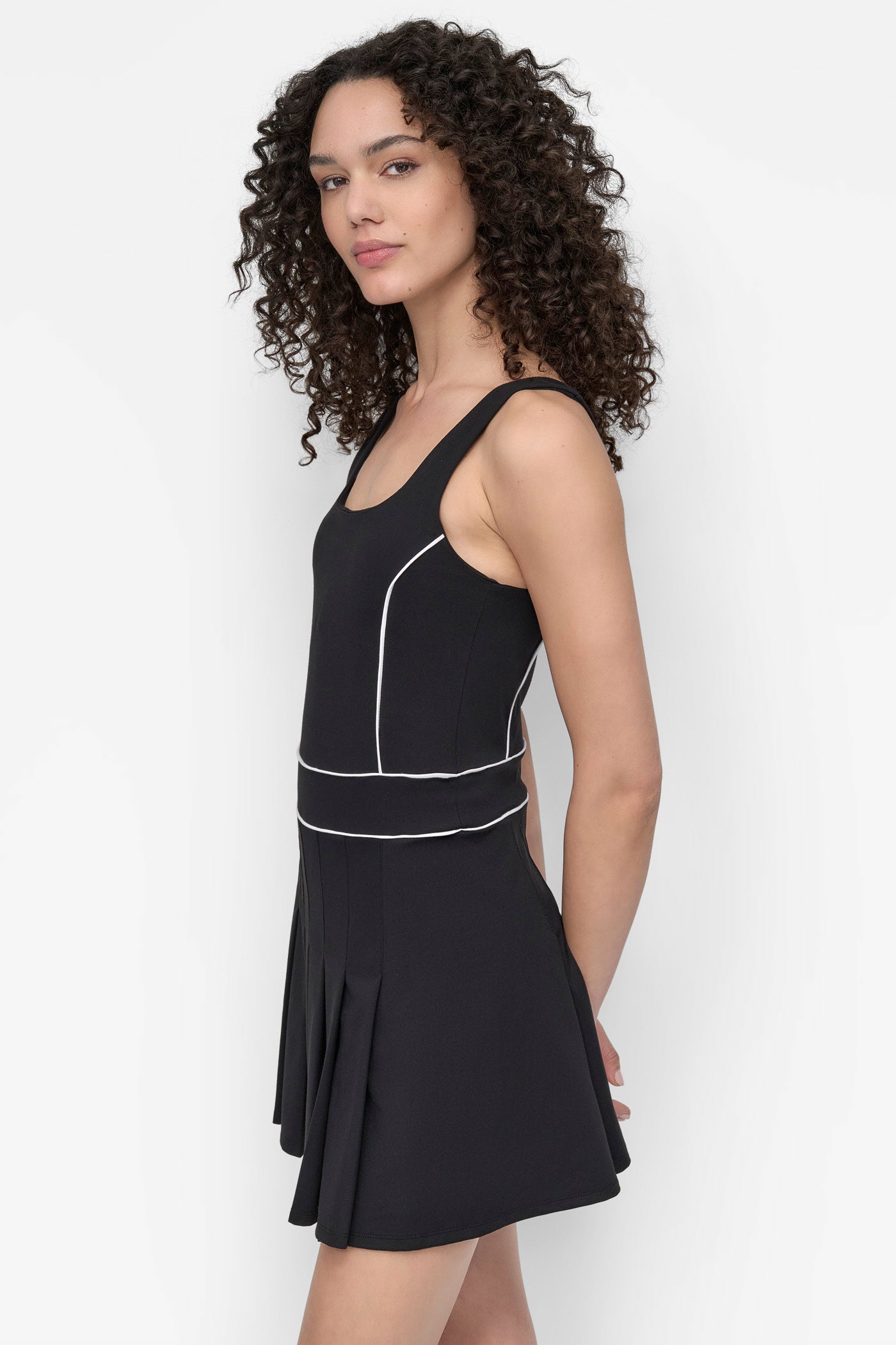 DRESS WITH BUILT IN BIKE SHORT AND BRA WITH REMOVABLE PADS VIEW 3 | SALE DRESSES