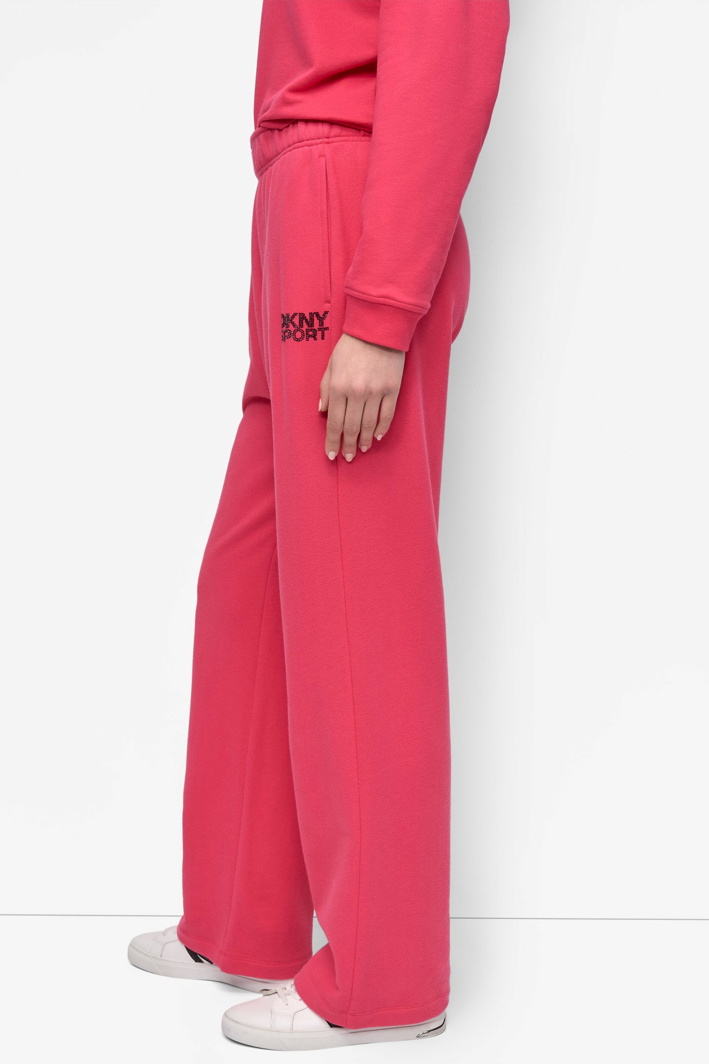DKNY SPORT RHINESTONE LOGO SUPER HIGH RISE STRAIGHT VIEW 3 | Sport Essentials