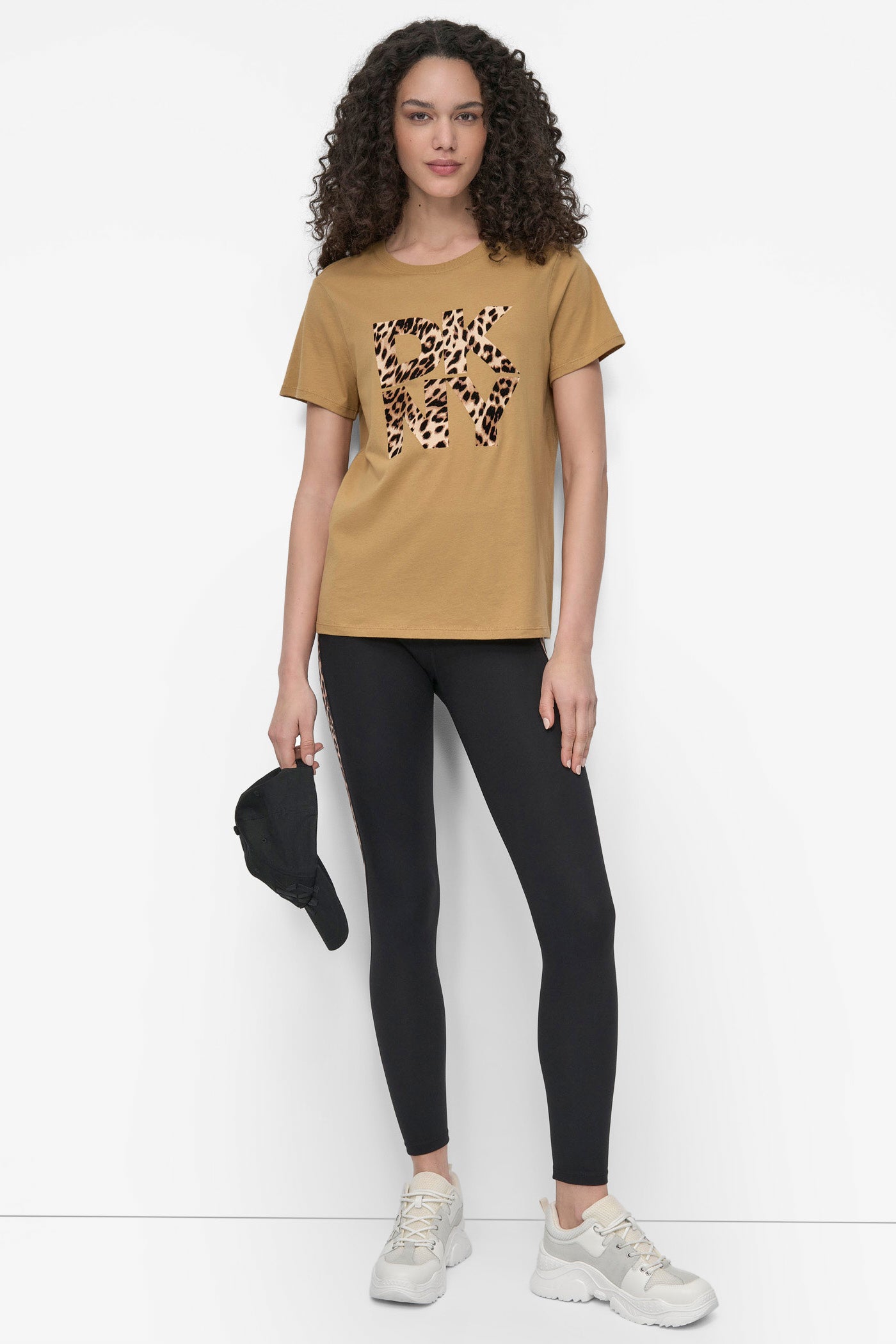 DKNY STACKED ANIMAL PRINT CREW NECK TEE VIEW 6 | Tees & Tanks