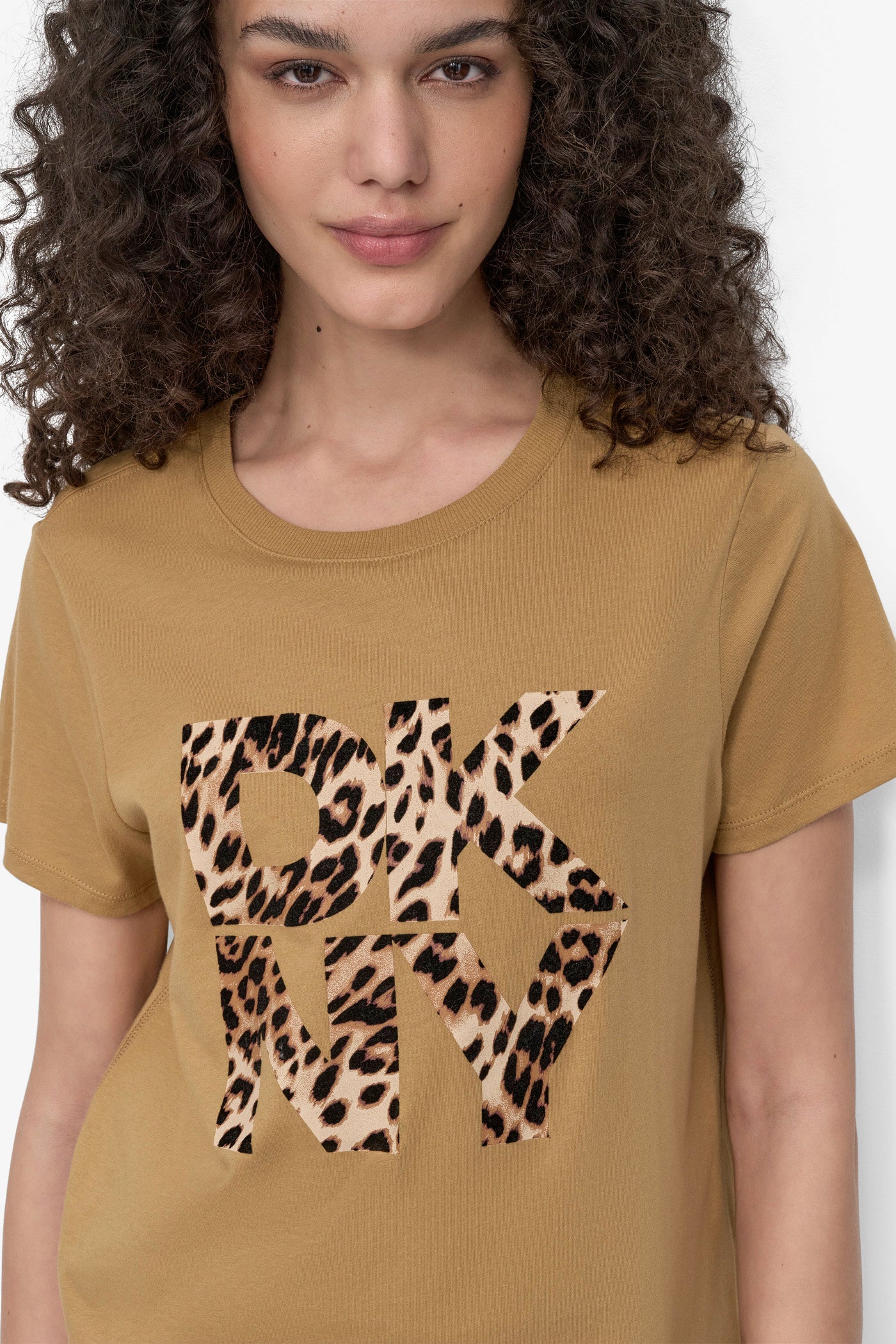 DKNY STACKED ANIMAL PRINT CREW NECK TEE VIEW 4 | Tees & Tanks