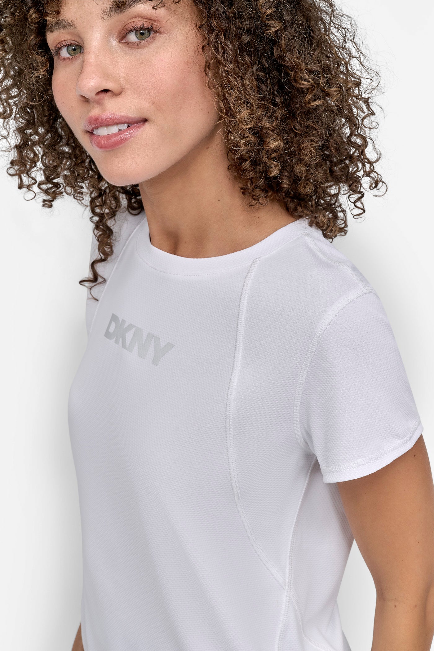 REFLECTIVE LOGO TECH TEE WITH SEAM DETAILS VIEW 5 | Tees & Tanks