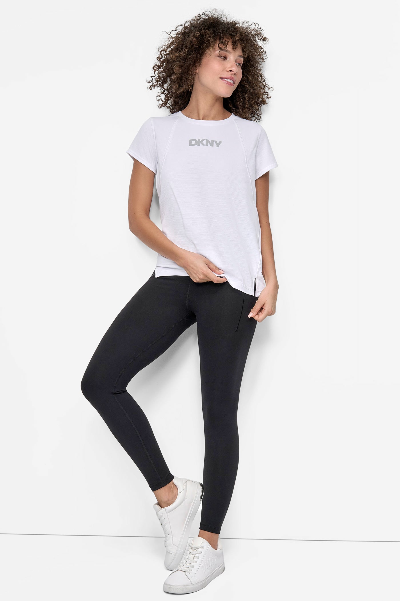 REFLECTIVE LOGO TECH TEE WITH SEAM DETAILS VIEW 6 | Tees & Tanks
