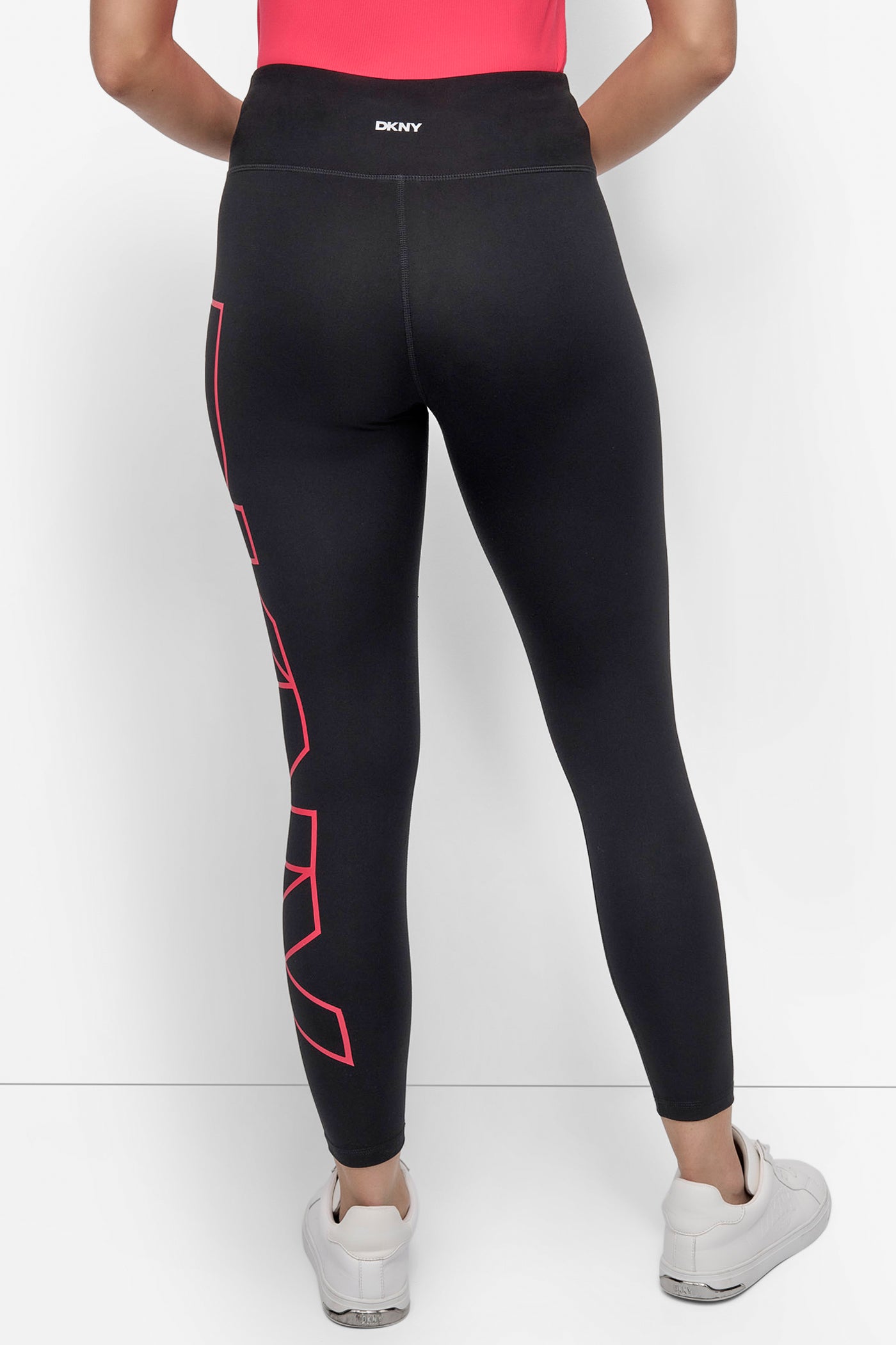 Azalea HIGH WAIST 7/8 BALANCE COMPRESSION EXPLODED LOGO, BACK VIEW | Leggings