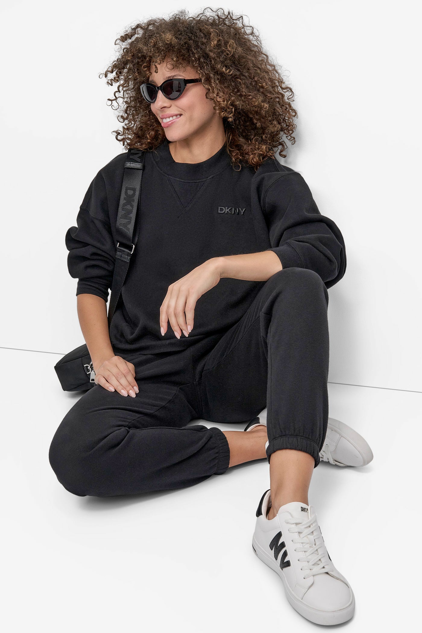 HD SILICONE LOGO CREW NECK PULLOVER WITH V INSET VIEW 5 | Under $50
