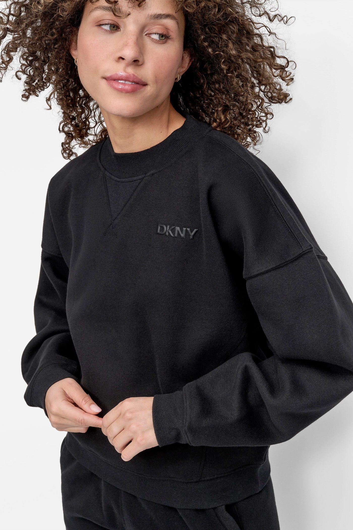 HD SILICONE LOGO CREW NECK PULLOVER WITH V INSET VIEW 4 | Under $50