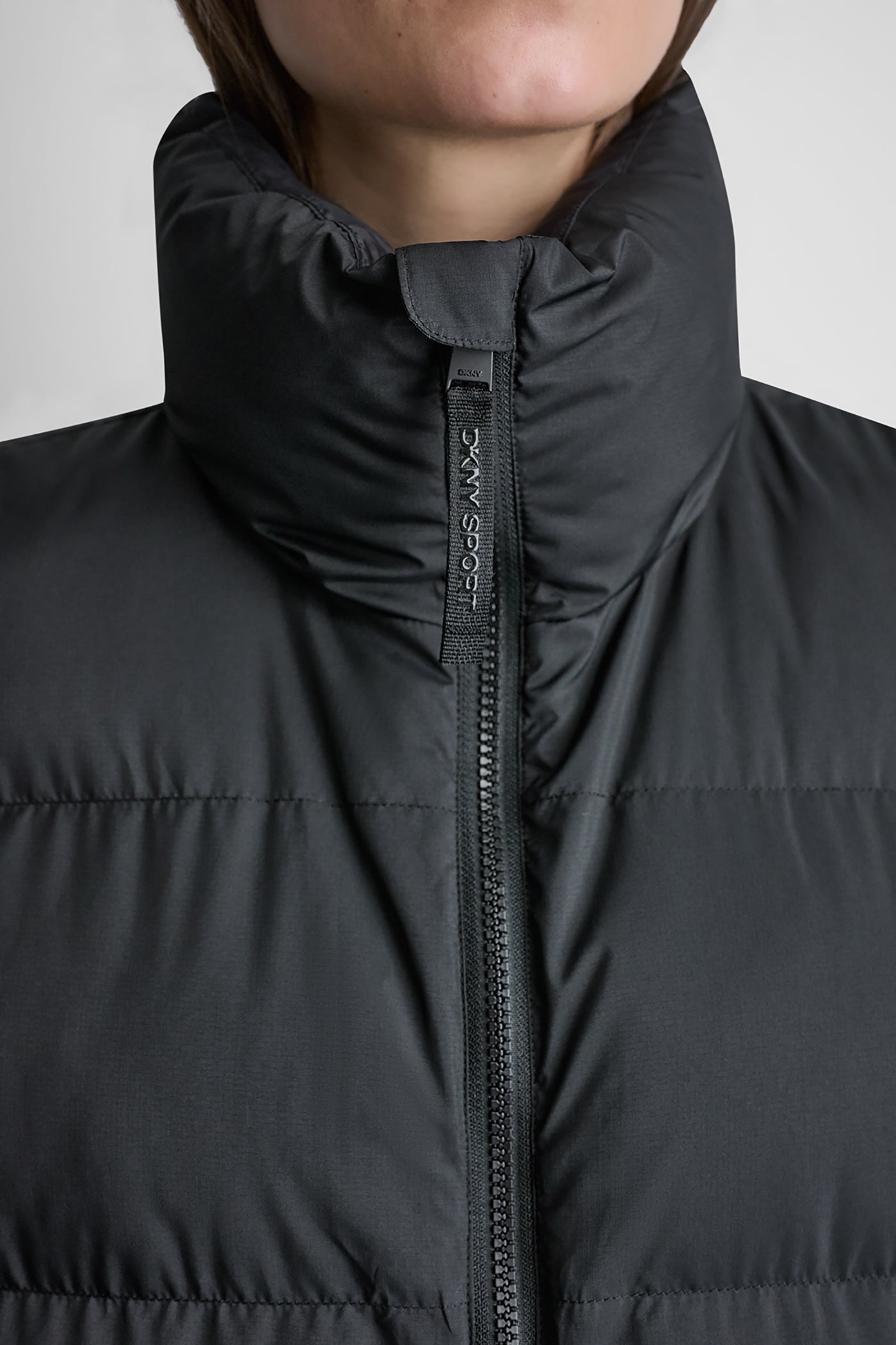 PUFFER MOCK NECK VEST VIEW 8