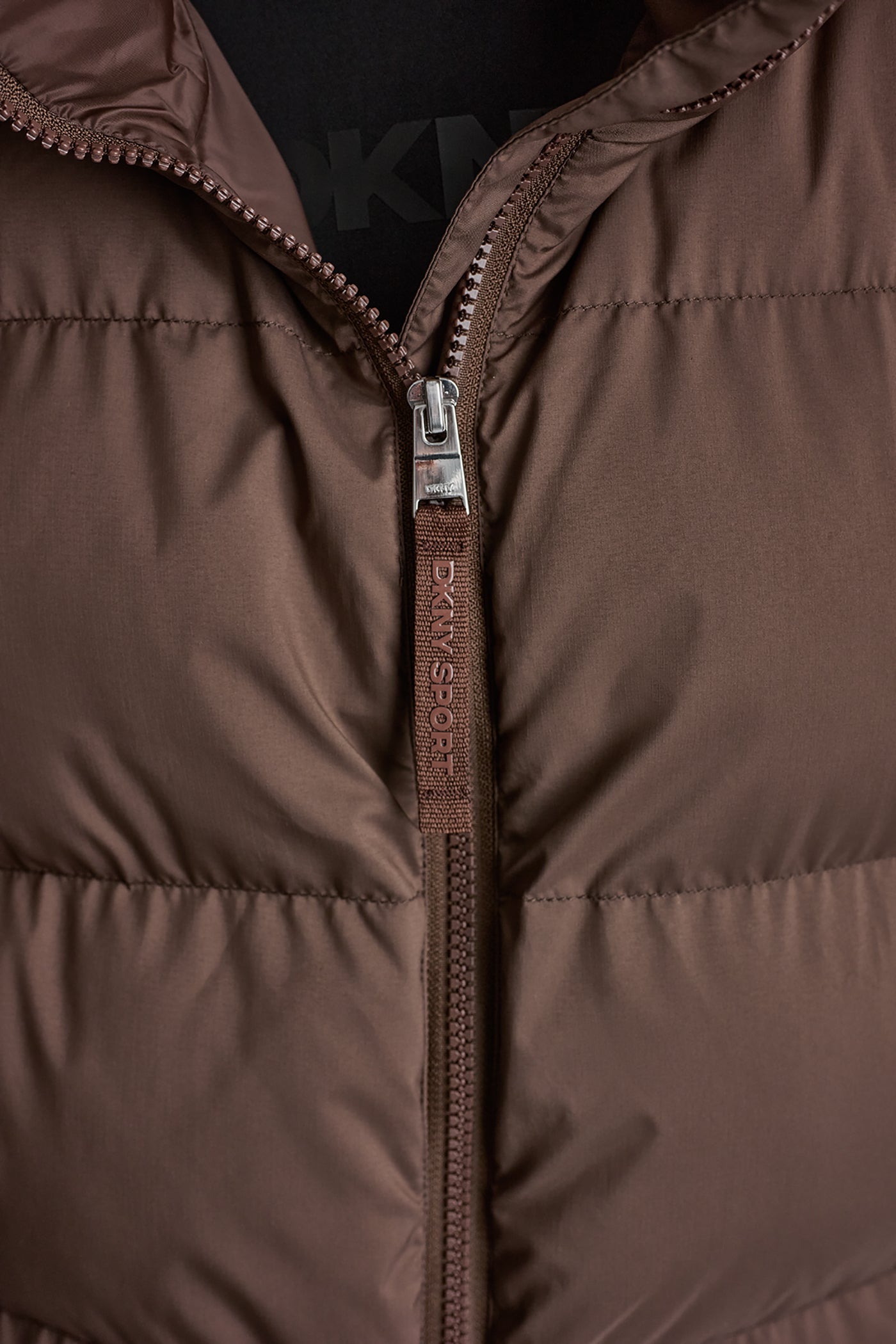 PUFFER MOCK NECK VEST VIEW 8