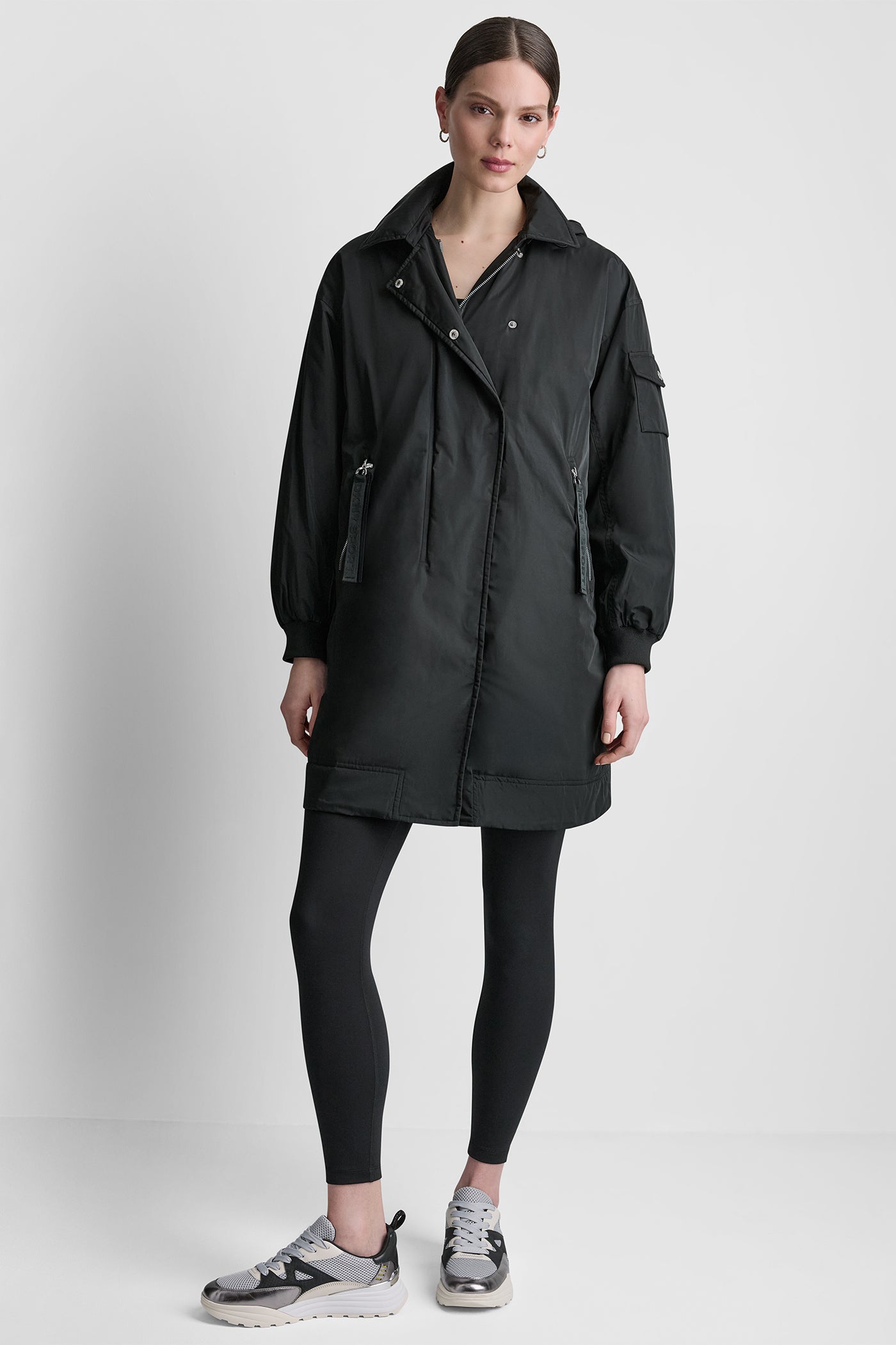 LONG JACKET WITH REMOVABLE HOOD VIEW 10