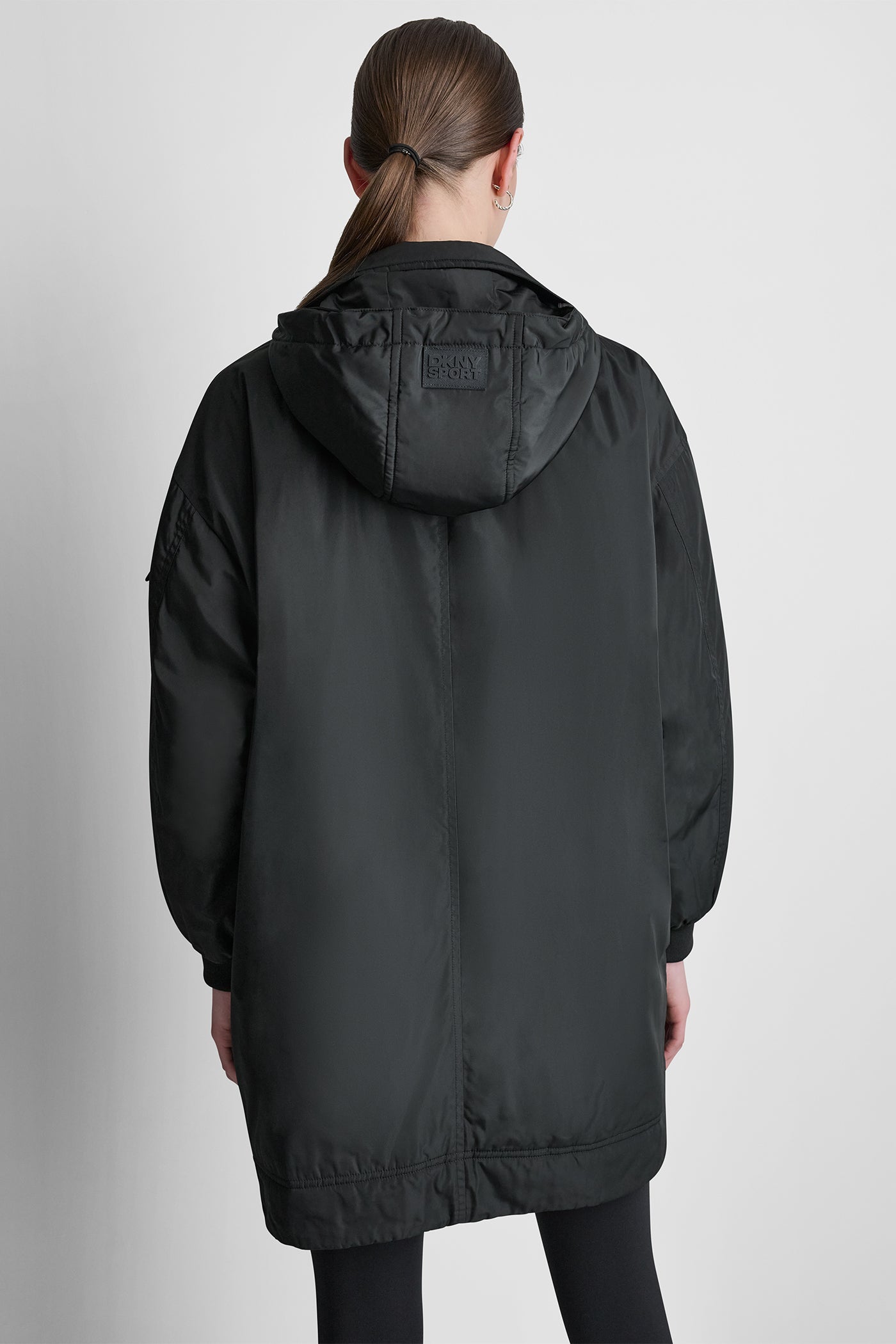 LONG JACKET WITH REMOVABLE HOOD VIEW 3