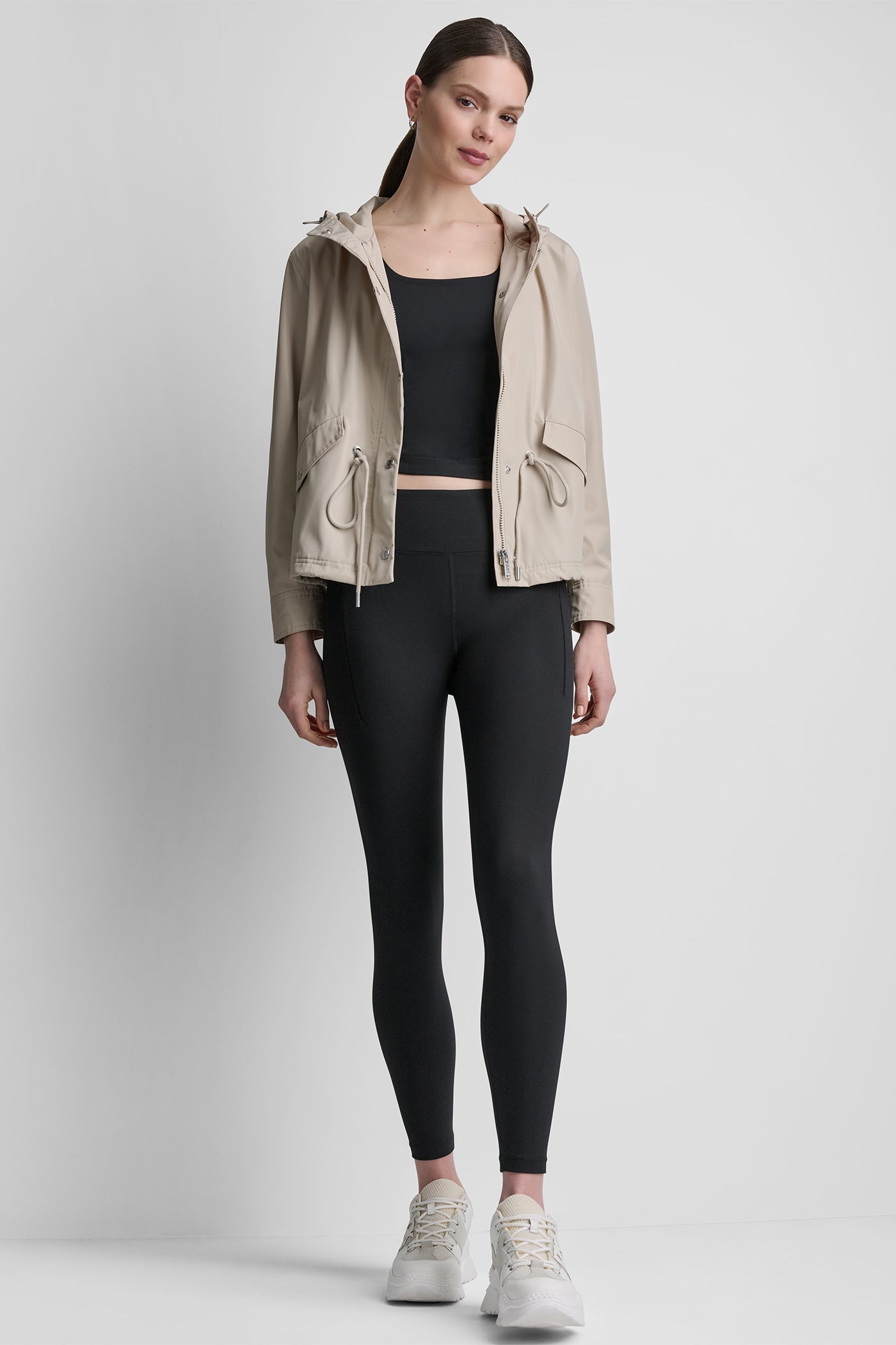 HIGH-LOW CROPPED JACKET VIEW 3 | DKNY25