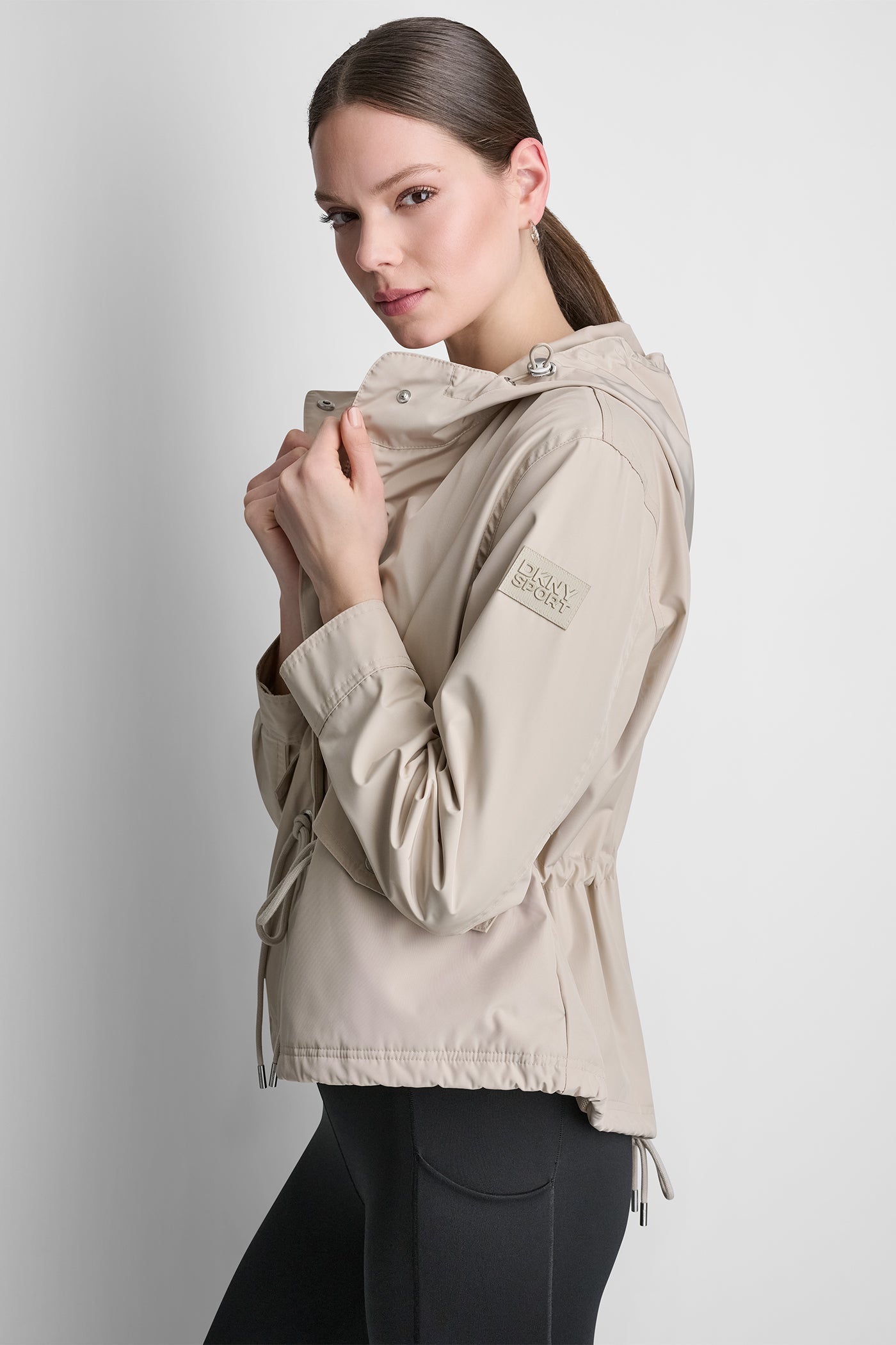 HIGH-LOW CROPPED JACKET VIEW 4 | DKNY25