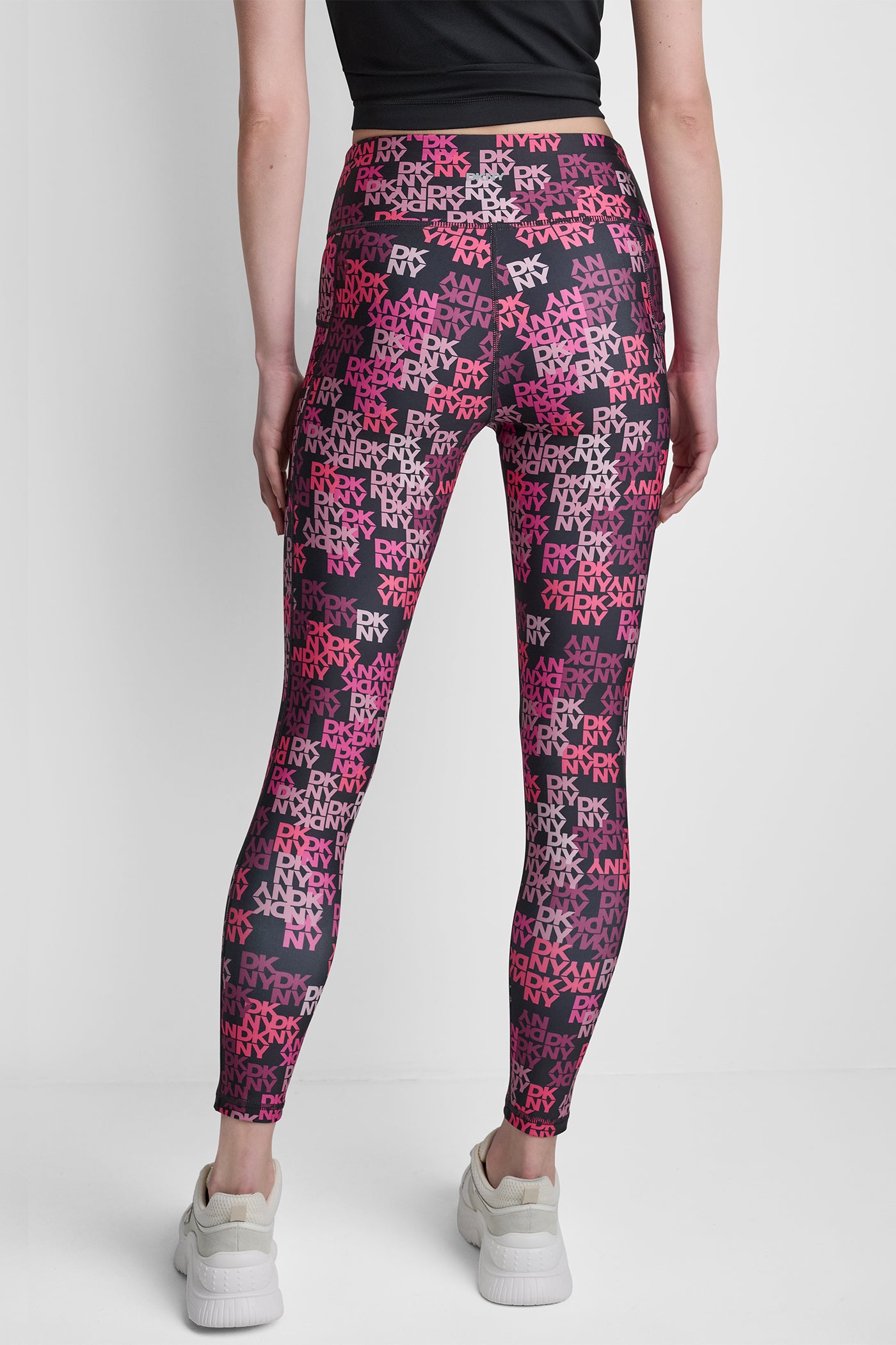 HIGH-RISE LOGO-JACQUARD 7/8-LENGTH ELEVATE LEGGING VIEW 3 | New clothing