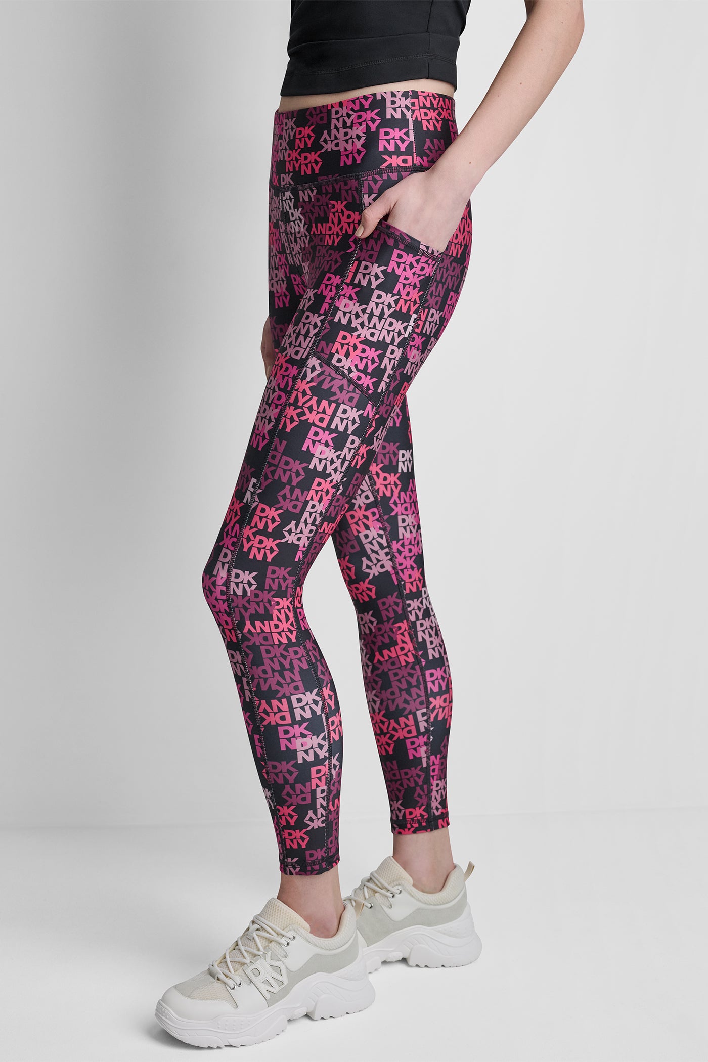 HIGH-RISE LOGO-JACQUARD 7/8-LENGTH ELEVATE LEGGING VIEW 4 | New clothing