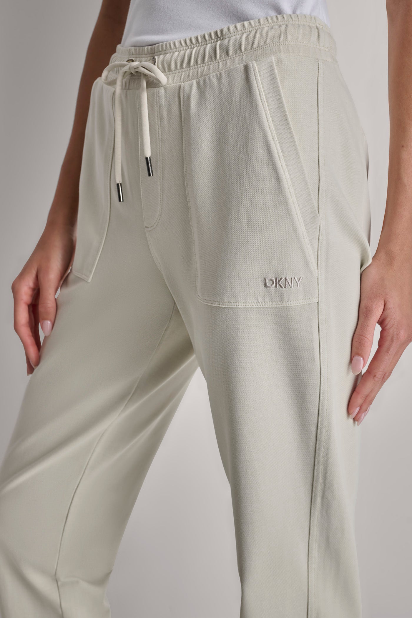 SMOCKED WAISTBAND JOGGER VIEW 5 | Fall Neutrals