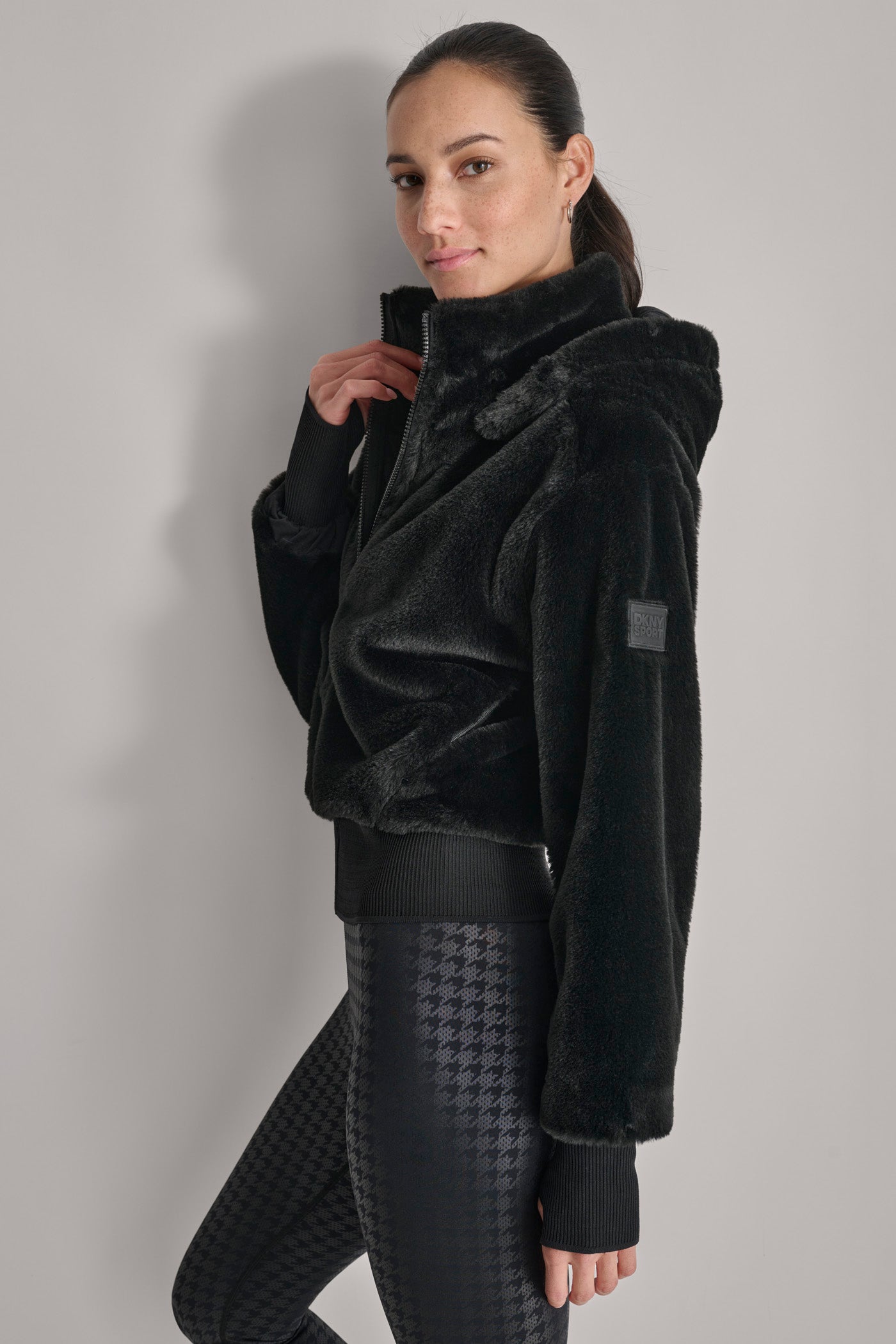 FAUX TEDDY FUR JACKET VIEW 3 | Jackets & Trench Coats