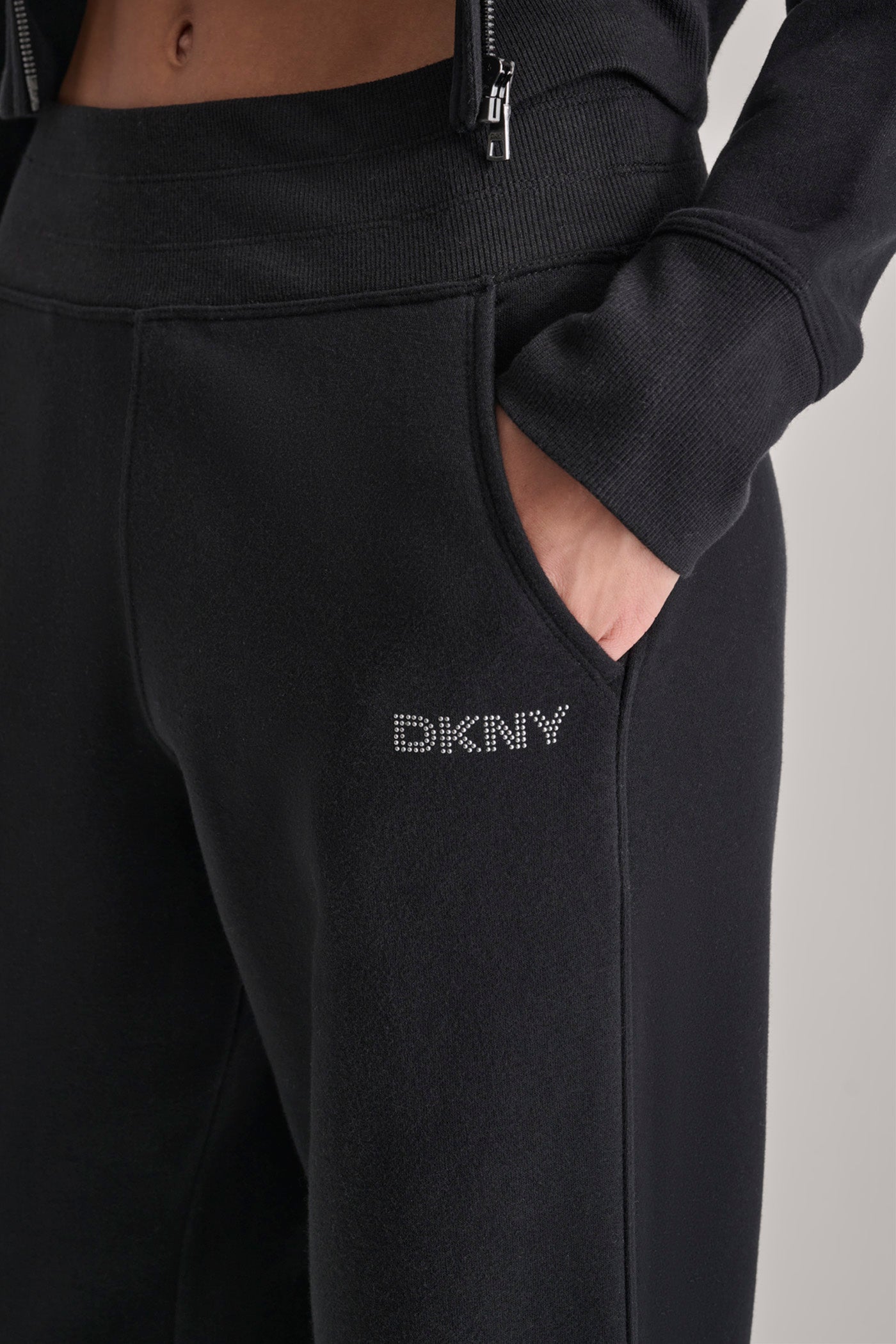 EXTRA HIGH RISE WIDE LEG SWEATPANT VIEW 4 | DKNY Sport