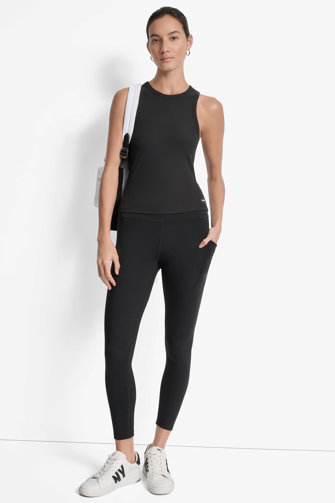 HUDSON RIB HIGH NECK TANK VIEW 6 | Tees & Tanks