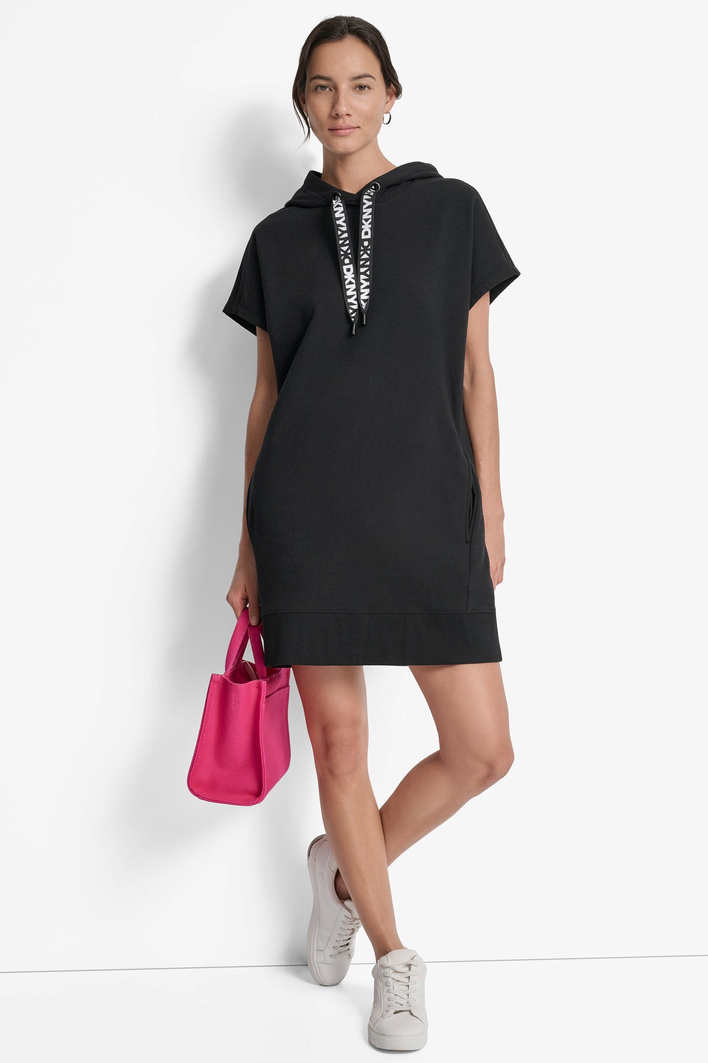 TWO TONE LOGO DRAWCORD SNEAKER DRESS VIEW 7 | SALE DRESSES