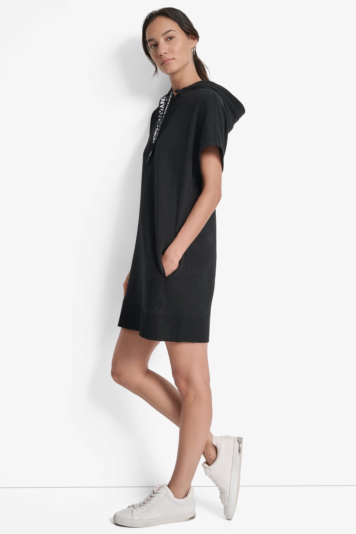 TWO TONE LOGO DRAWCORD SNEAKER DRESS VIEW 3 | SALE DRESSES