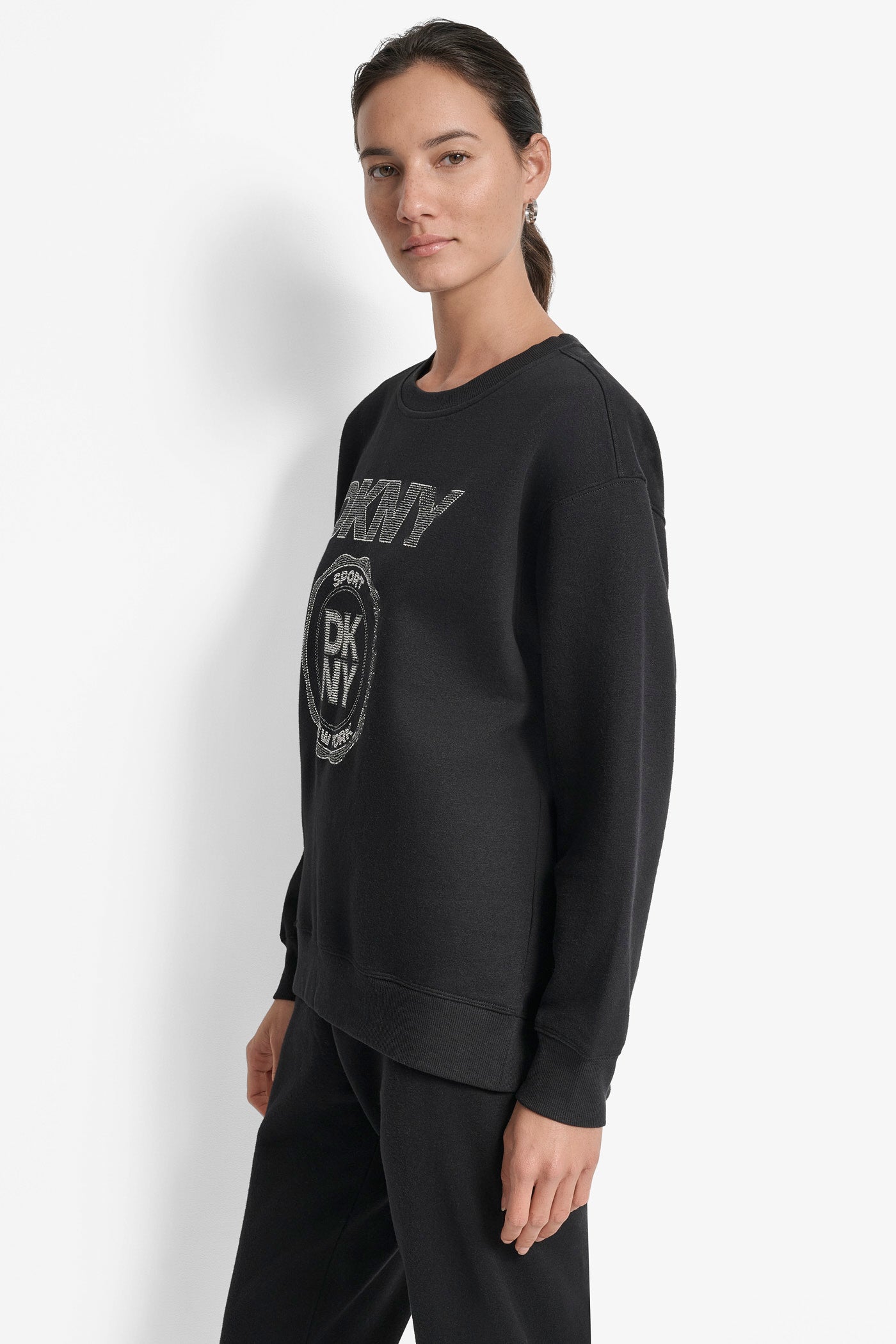 LOGO-EMBELLISHED SWEATSHIRT VIEW 3 | Sweatshirts & Joggers