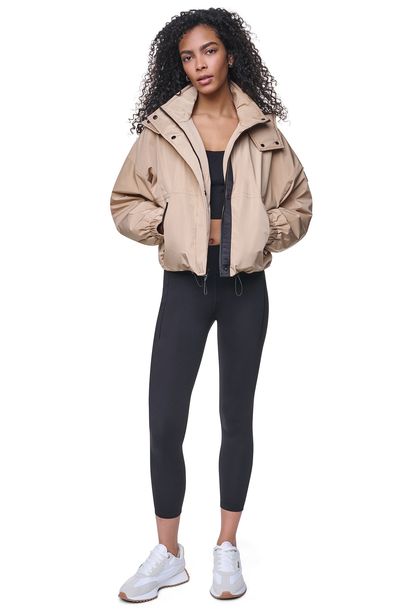 OVERSIZED LOGO HOODED JACKET VIEW 6