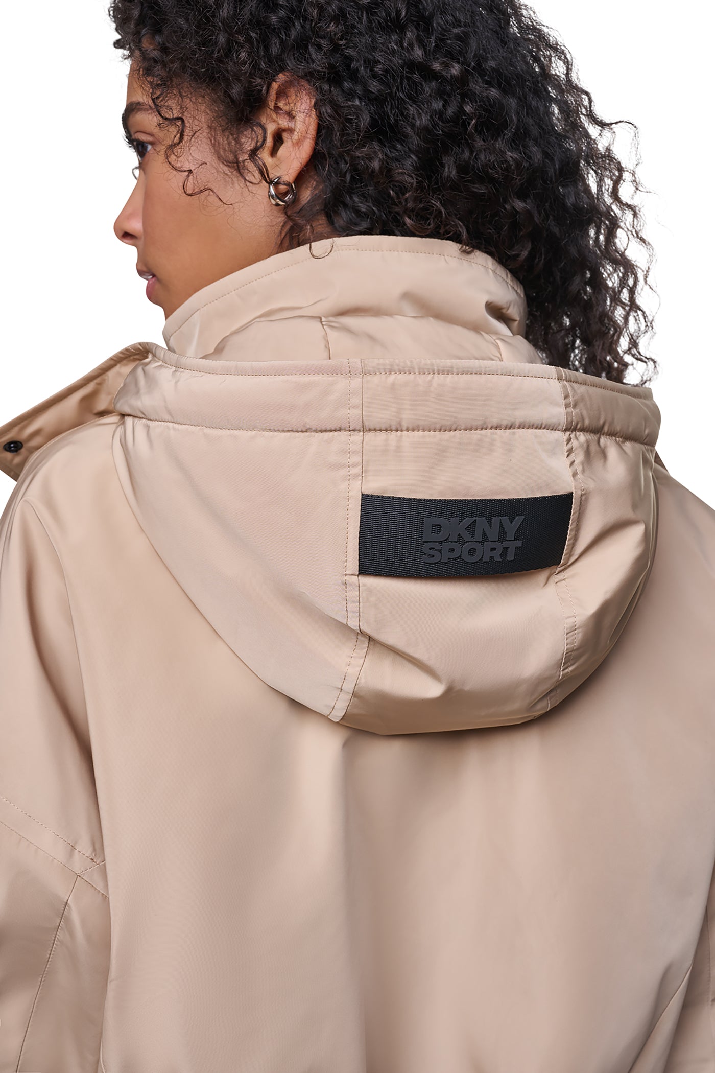 OVERSIZED LOGO HOODED JACKET VIEW 8