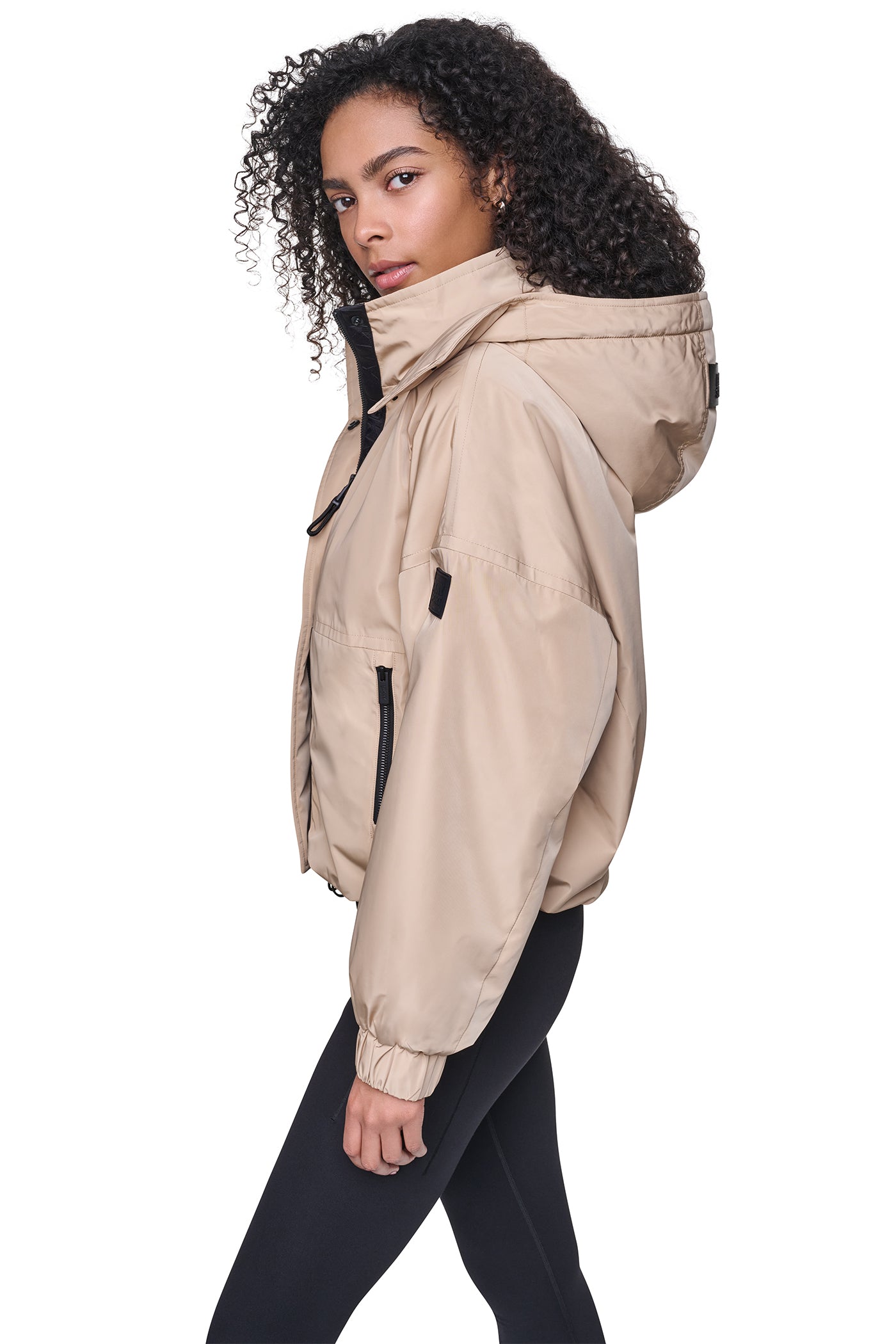 OVERSIZED LOGO HOODED JACKET VIEW 3