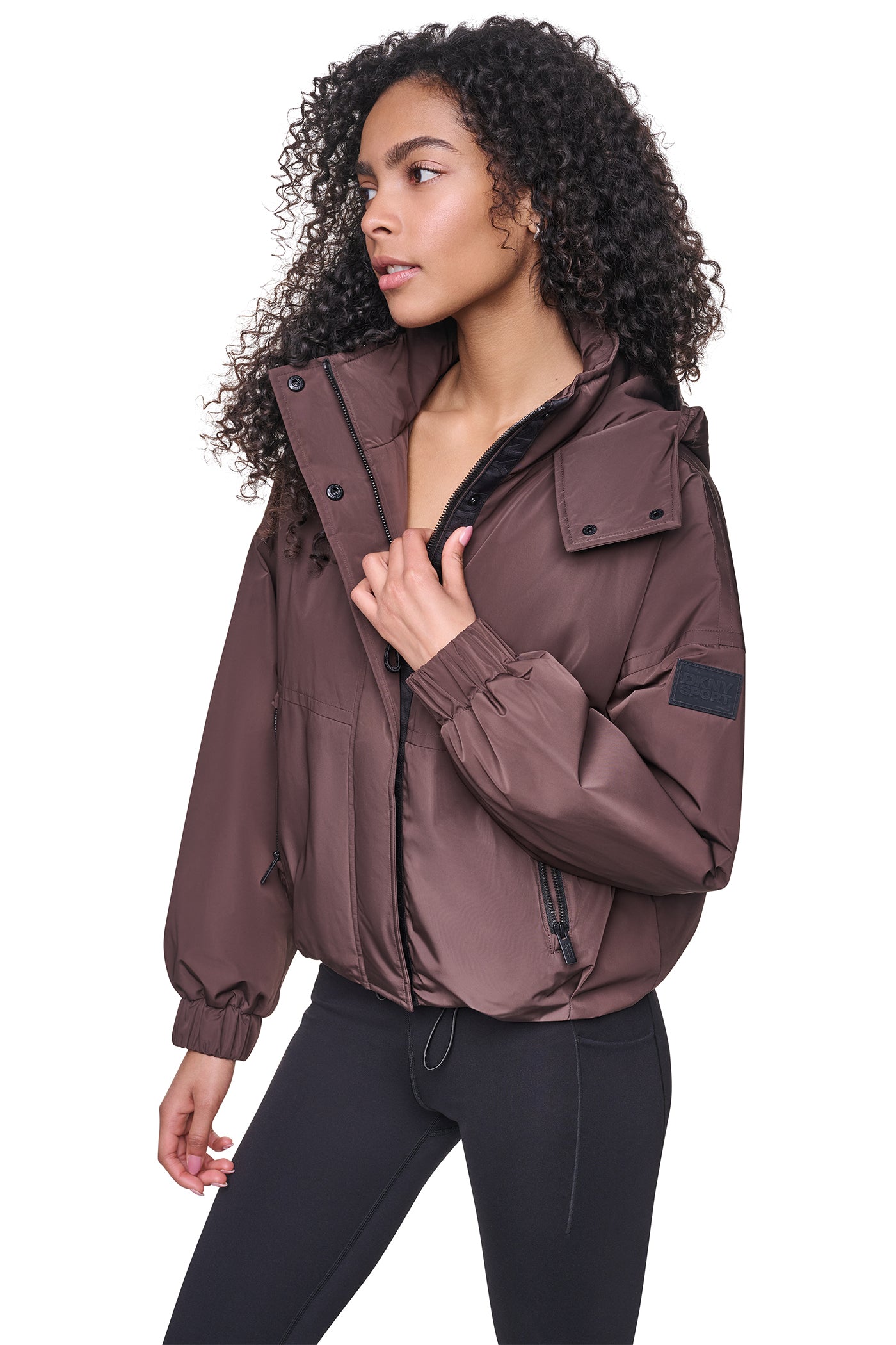 OVERSIZED HOODED MEMORY JACKET VIEW 4