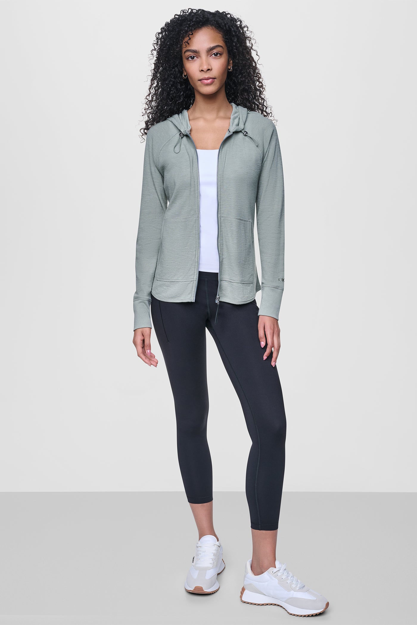 MINI WAFFLE FULL-ZIP HOODIE VIEW 6 | MUST-HAVES