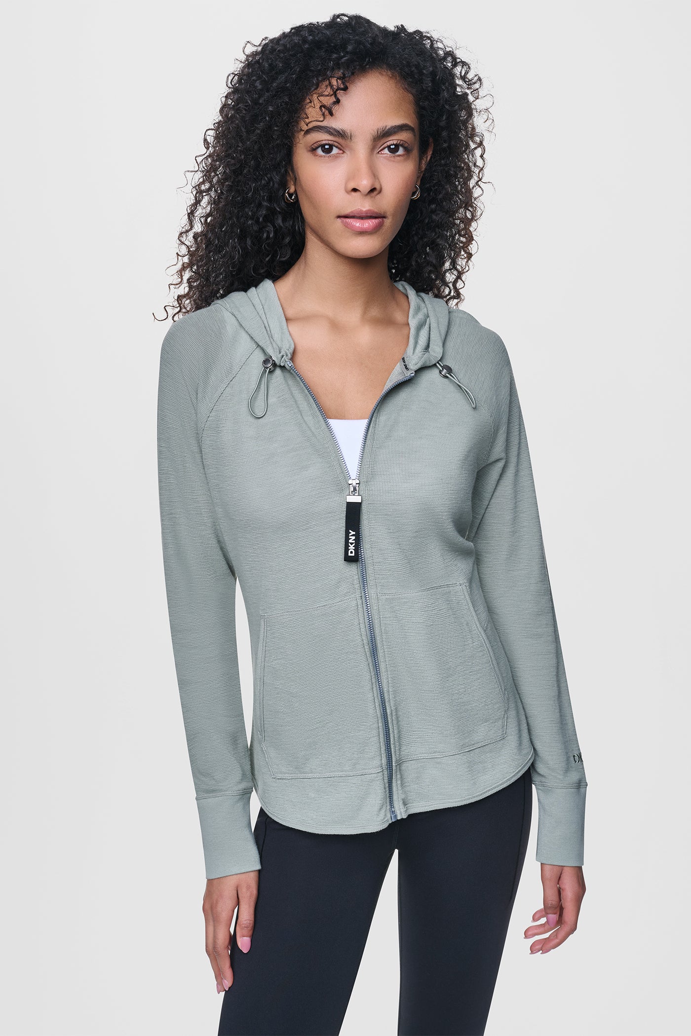 MINI WAFFLE FULL-ZIP HOODIE VIEW 5 | MUST-HAVES