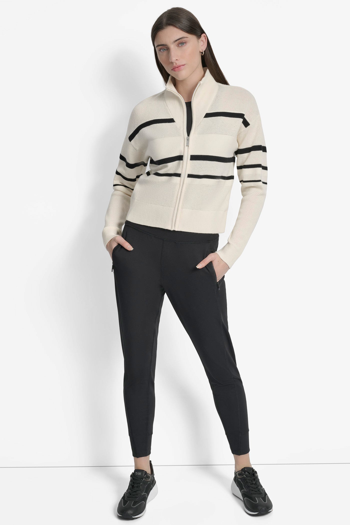 OPEN STITCH FULL ZIP STRIPE JACKET VIEW 8 | Sweatshirts & Joggers