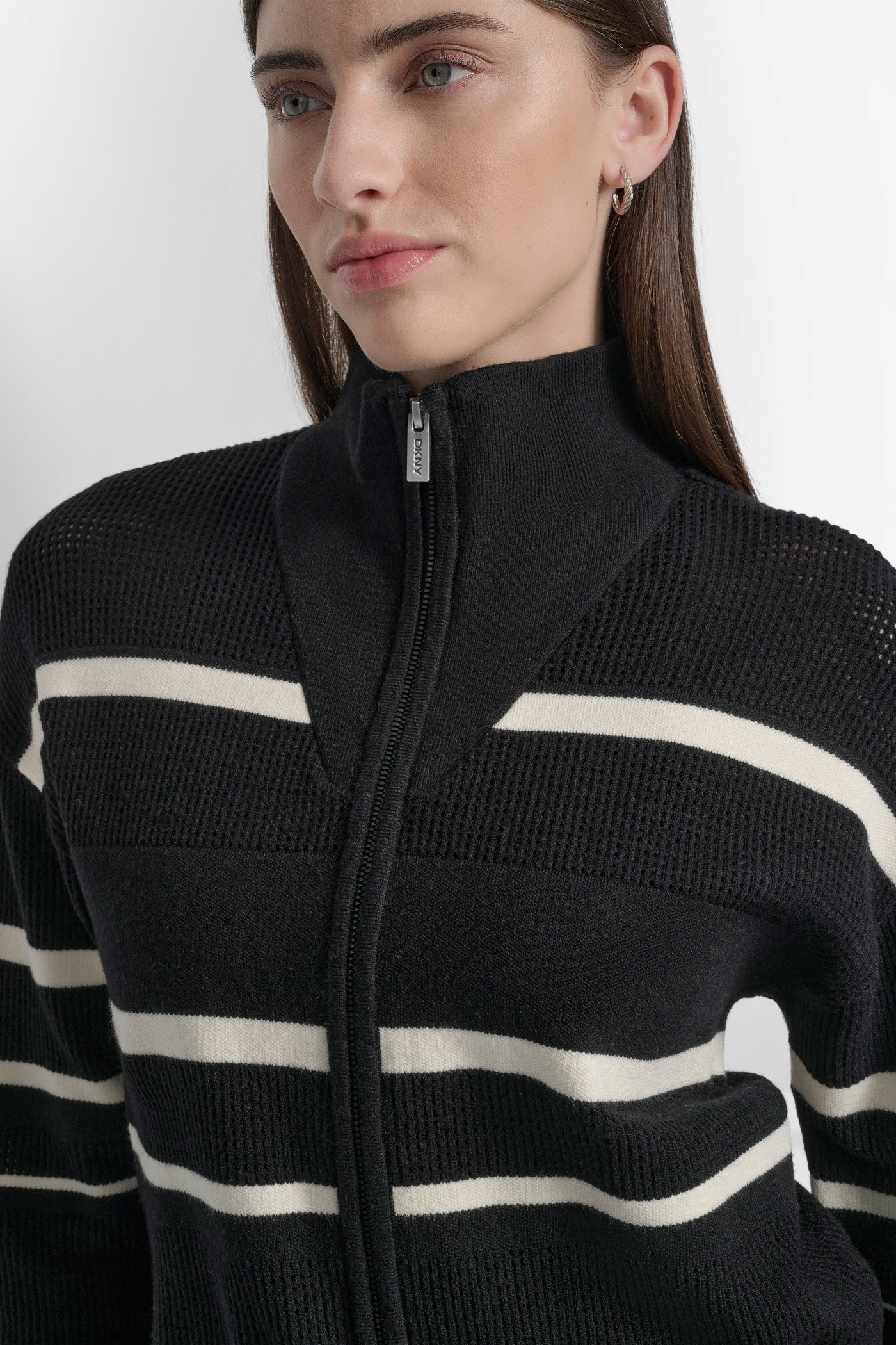 OPEN STITCH FULL ZIP STRIPE JACKET VIEW 8 | Sweatshirts & Joggers