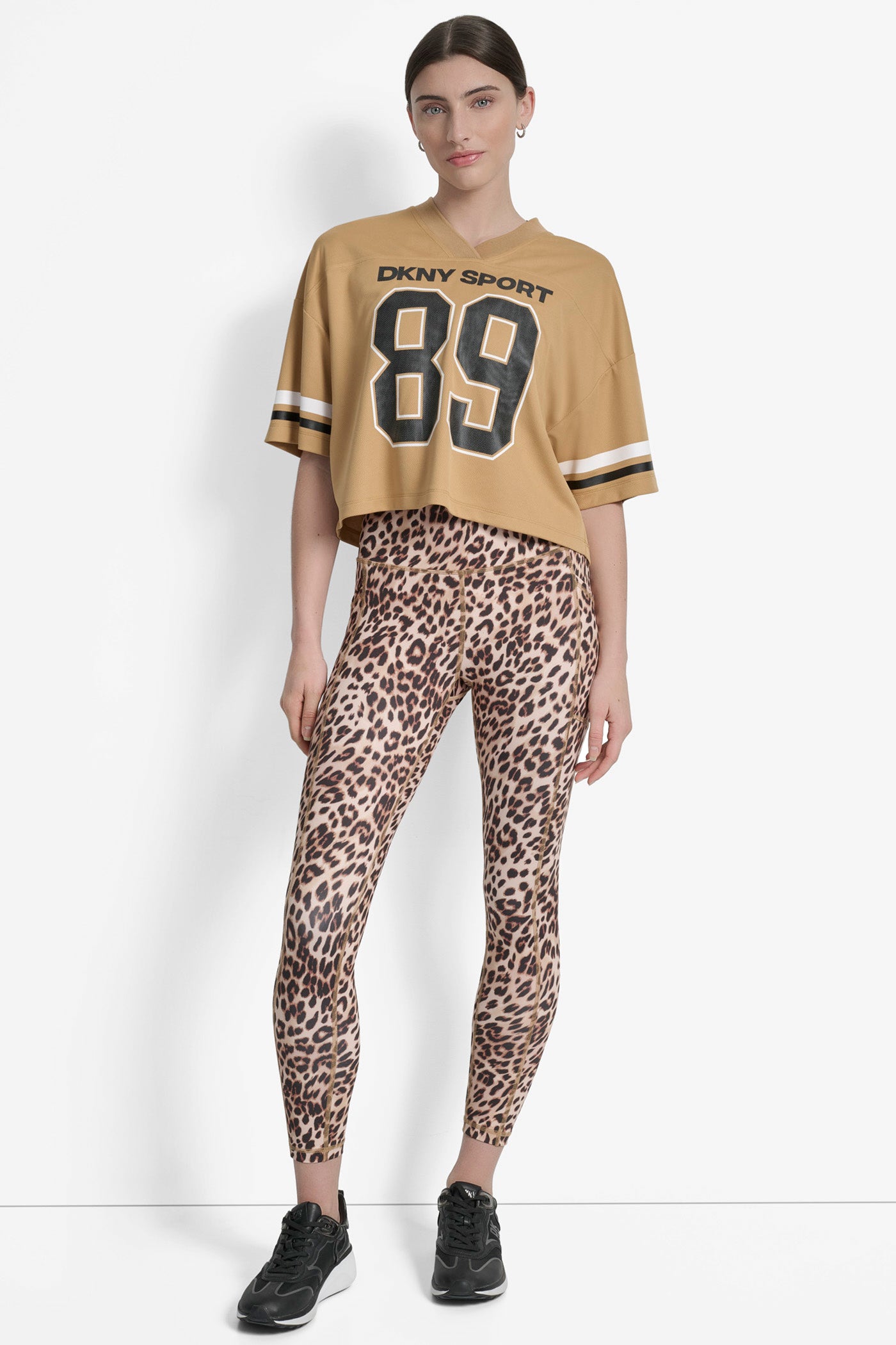 CROPPED VARSITY LOGO JERSEY TEE VIEW 6 | Tees & Tanks