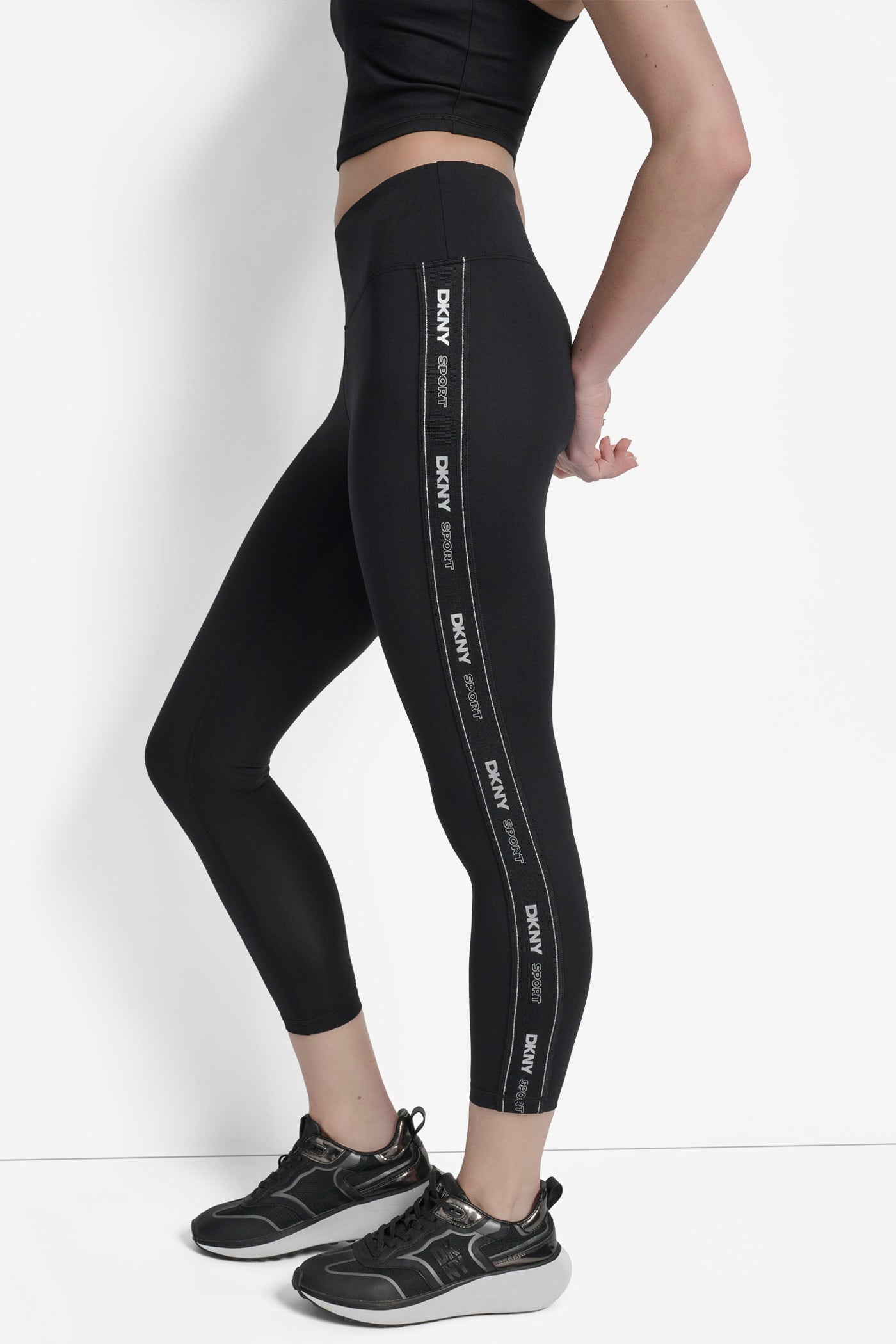 BALANCE COMPRESSION HIGH WAIST 7/8 TIGHT WITH LOGO VIEW 3 | Leggings