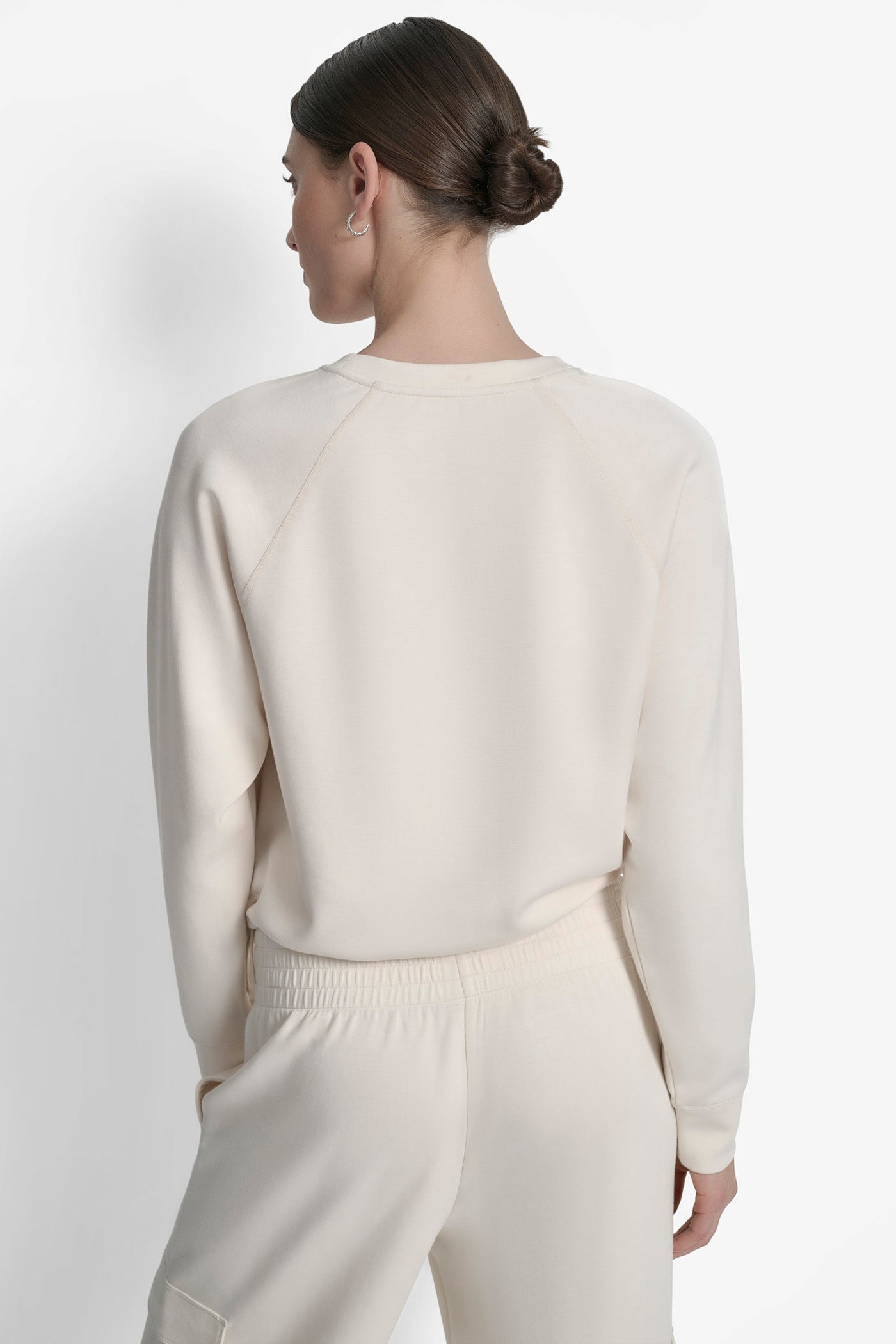 EGGNOG HD LOGO BUNGEE HEM PULLOVER, BACK VIEW | Sport Essentials