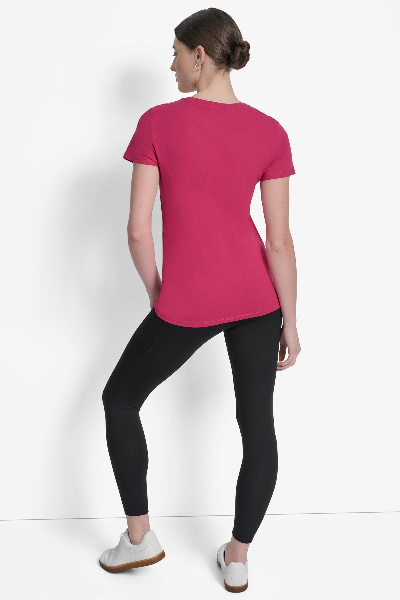 WILDBERRY/SILVER EXPLODED LOGO CREW NECK TEE, BACK VIEW | All Products