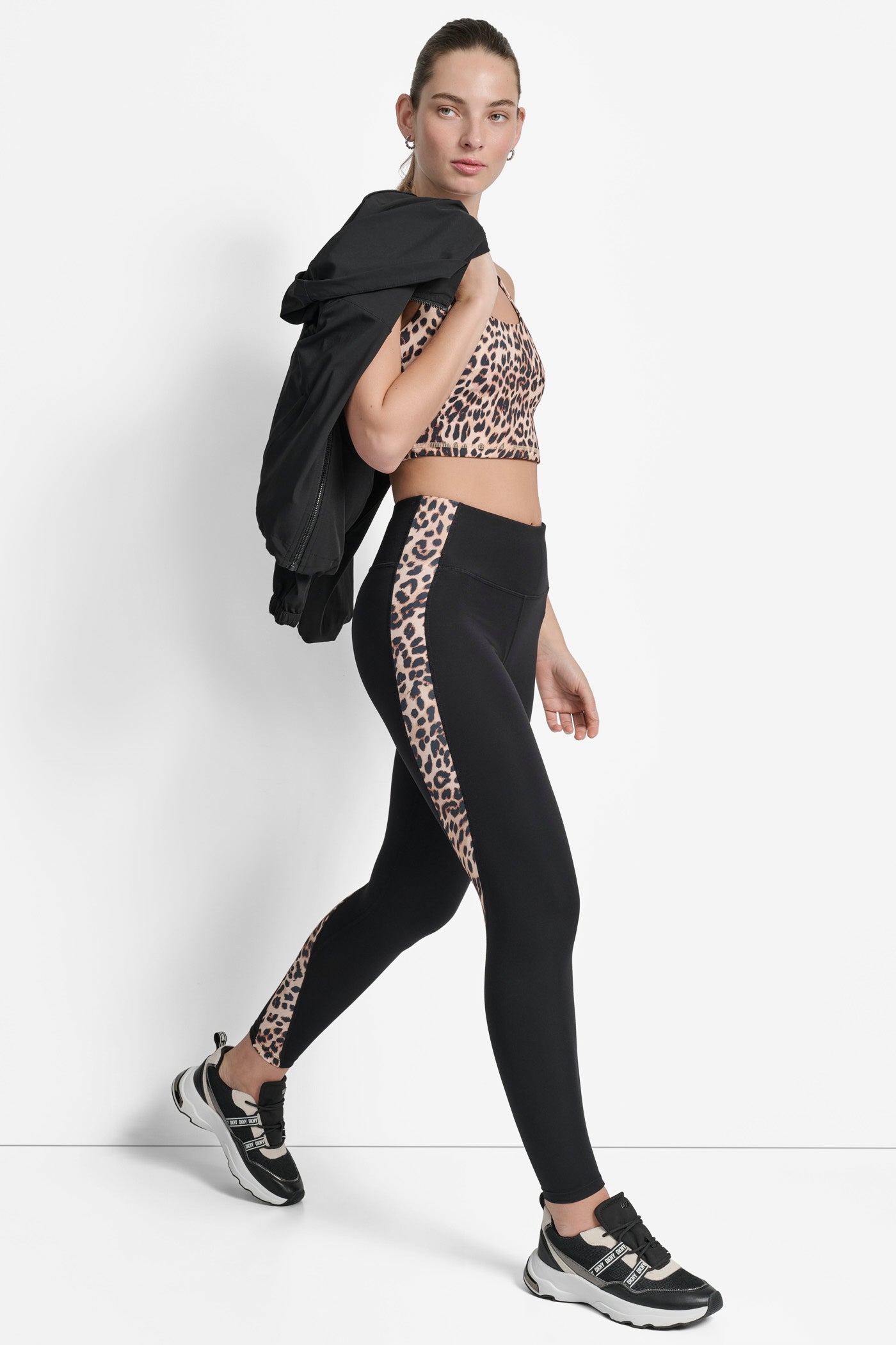 SUPER HIGH WAIST FULL LENGTH PRINT BLOCK LEGGING VIEW 8 | Leggings