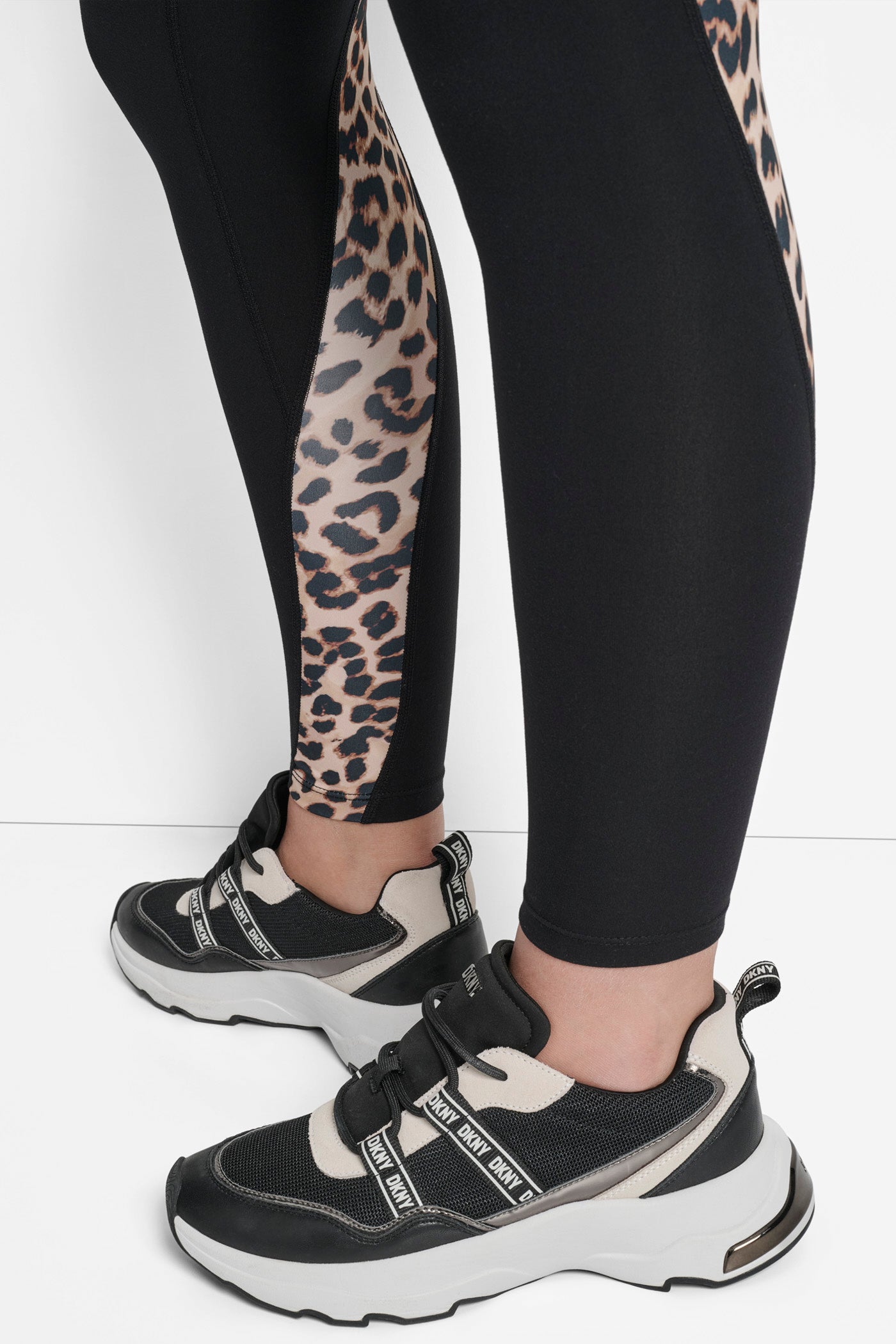 SUPER HIGH WAIST FULL LENGTH PRINT BLOCK LEGGING VIEW 4 | Leggings