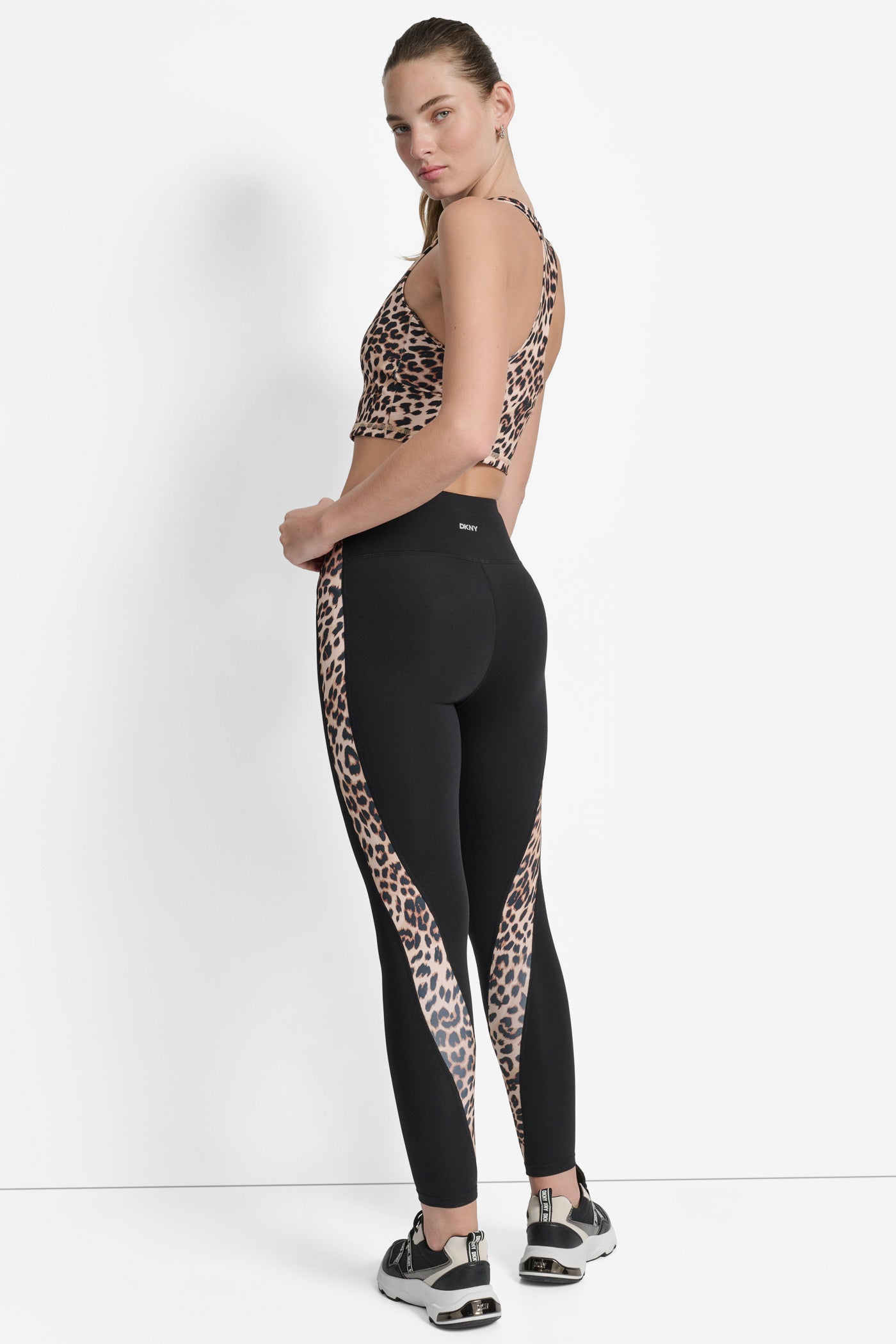 SUPER HIGH WAIST FULL LENGTH PRINT BLOCK LEGGING VIEW 7 | Leggings